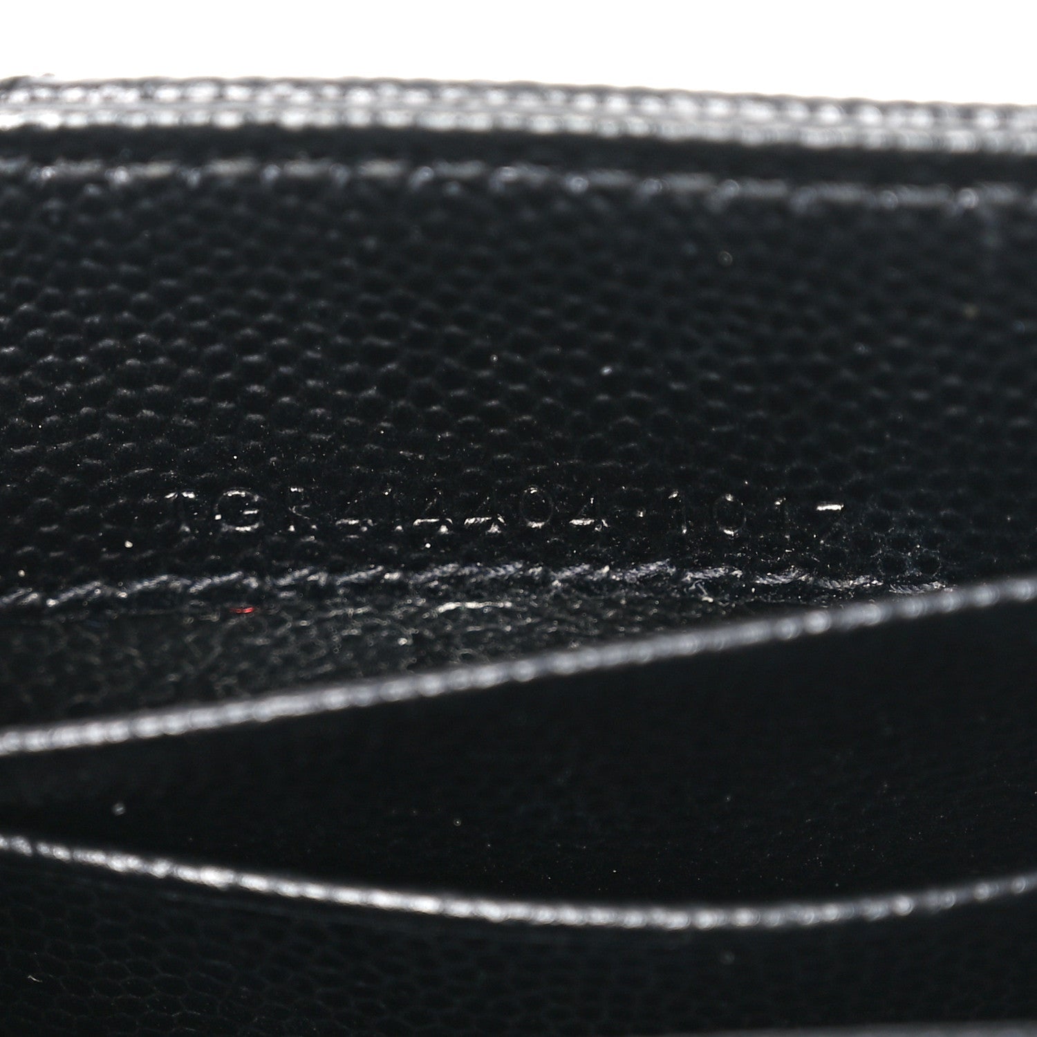 Grain De Poudre Matelasse Chevron Small Monogram Envelope Wallet Black