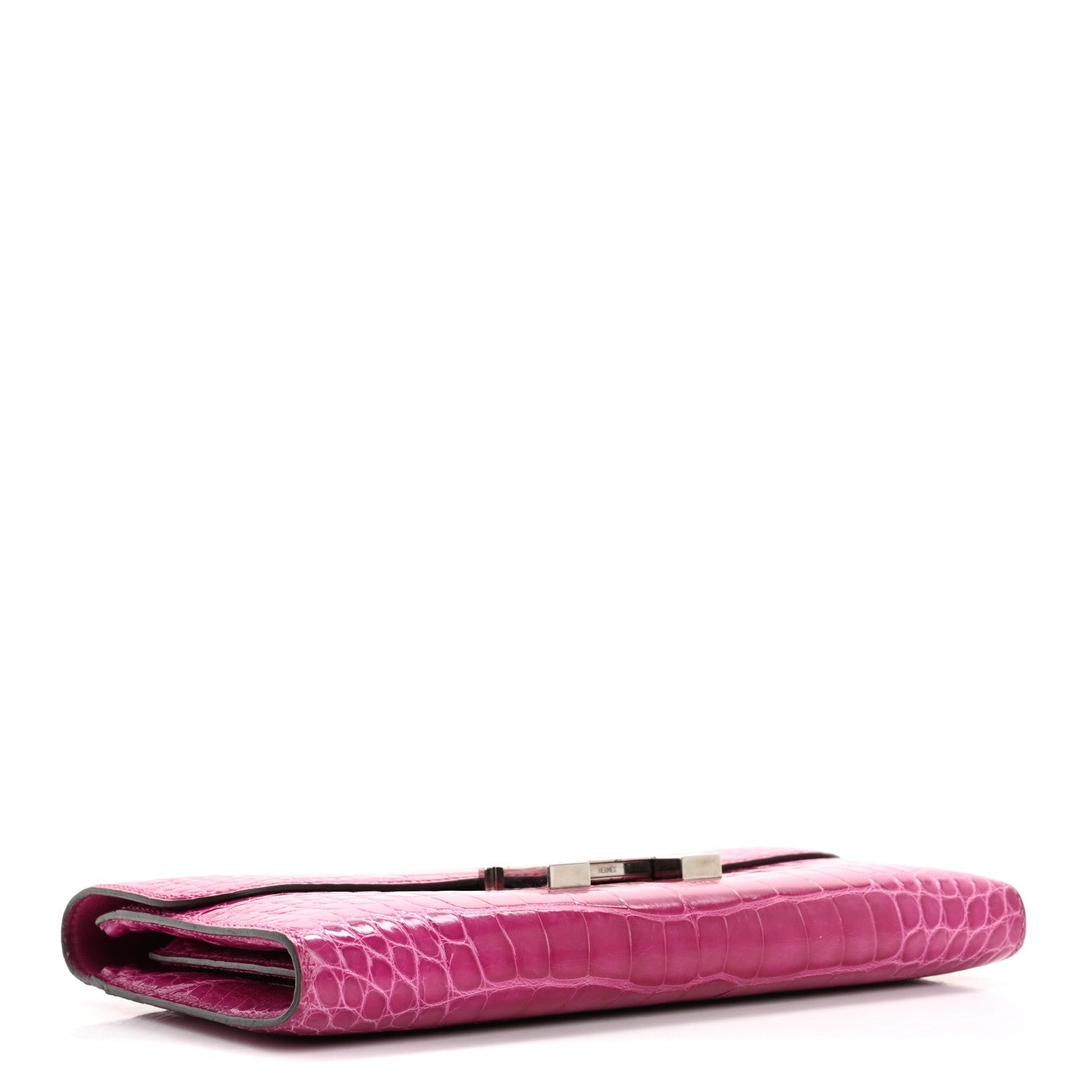 Shiny Alligator Constance Long Wallet Rose Scheherazade