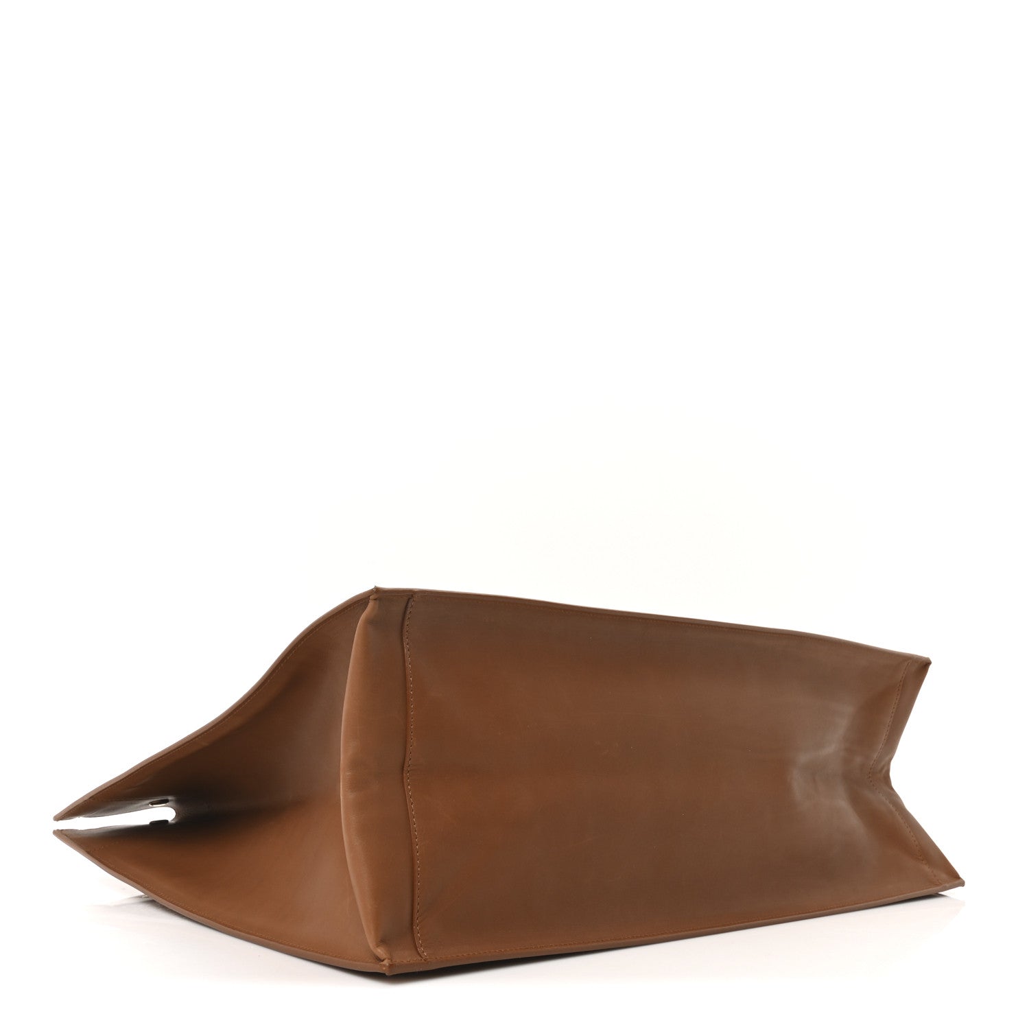 Raffia Linen Calfskin Rive Gauche Tote Naturale Brown