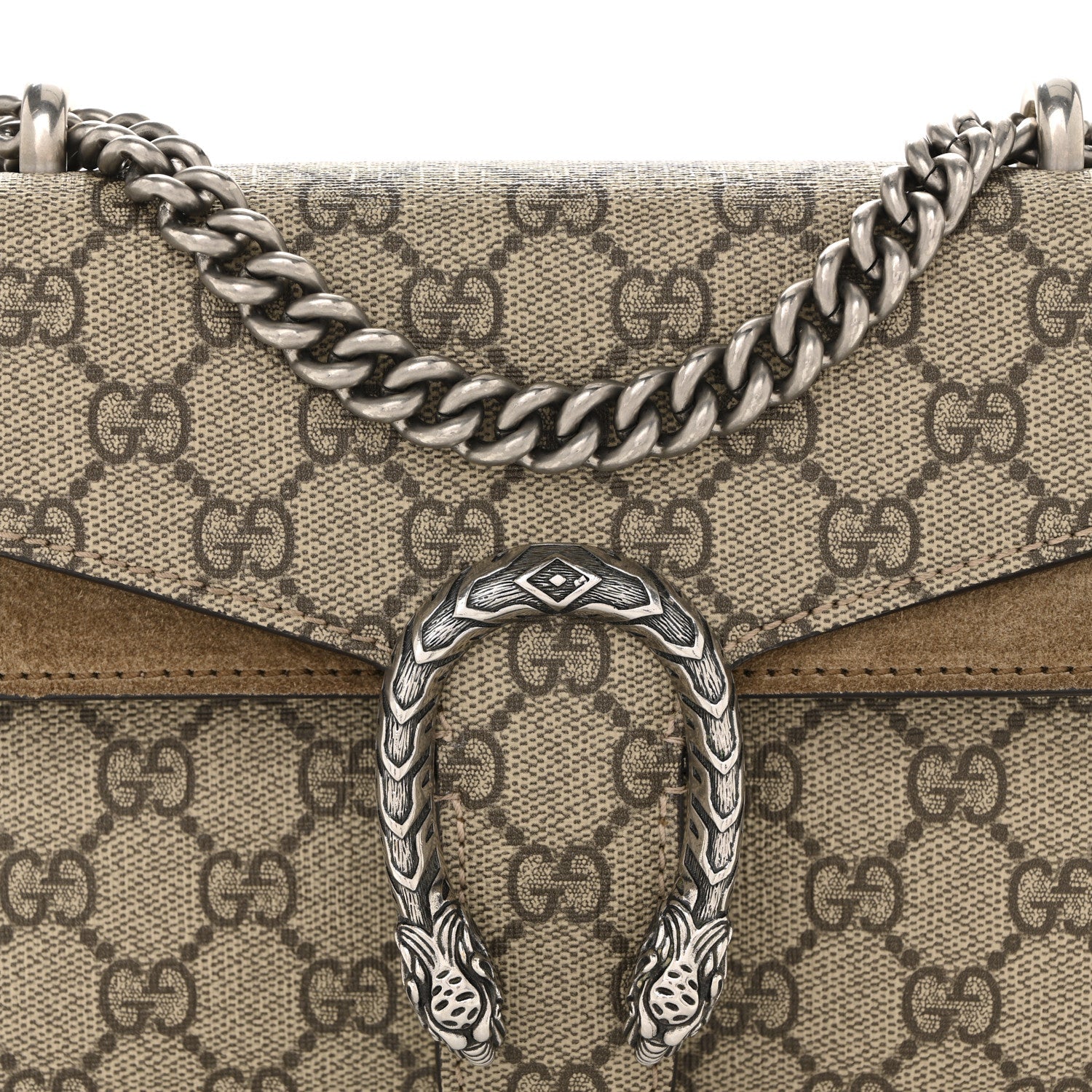 GG Supreme Monogram Mini Dionysus Shoulder Bag Taupe