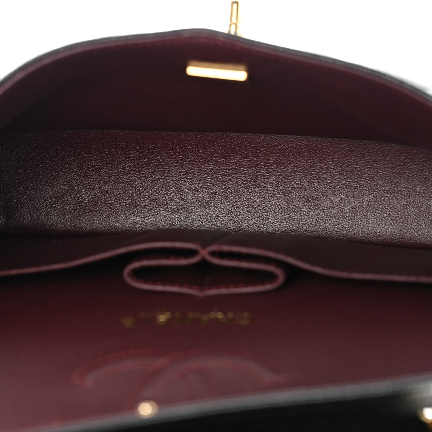 Caviar Quilted Small Double Flap Black