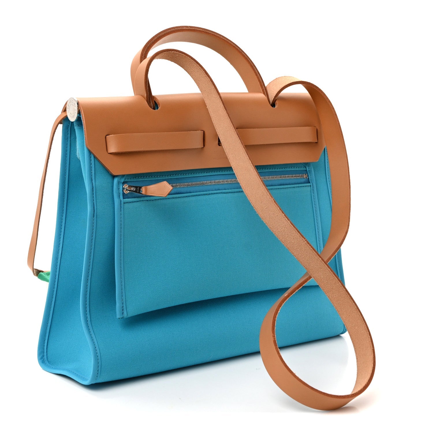 Vache Hunter Toile Herbag Zip 31 PM Bleu Azteque Menthe