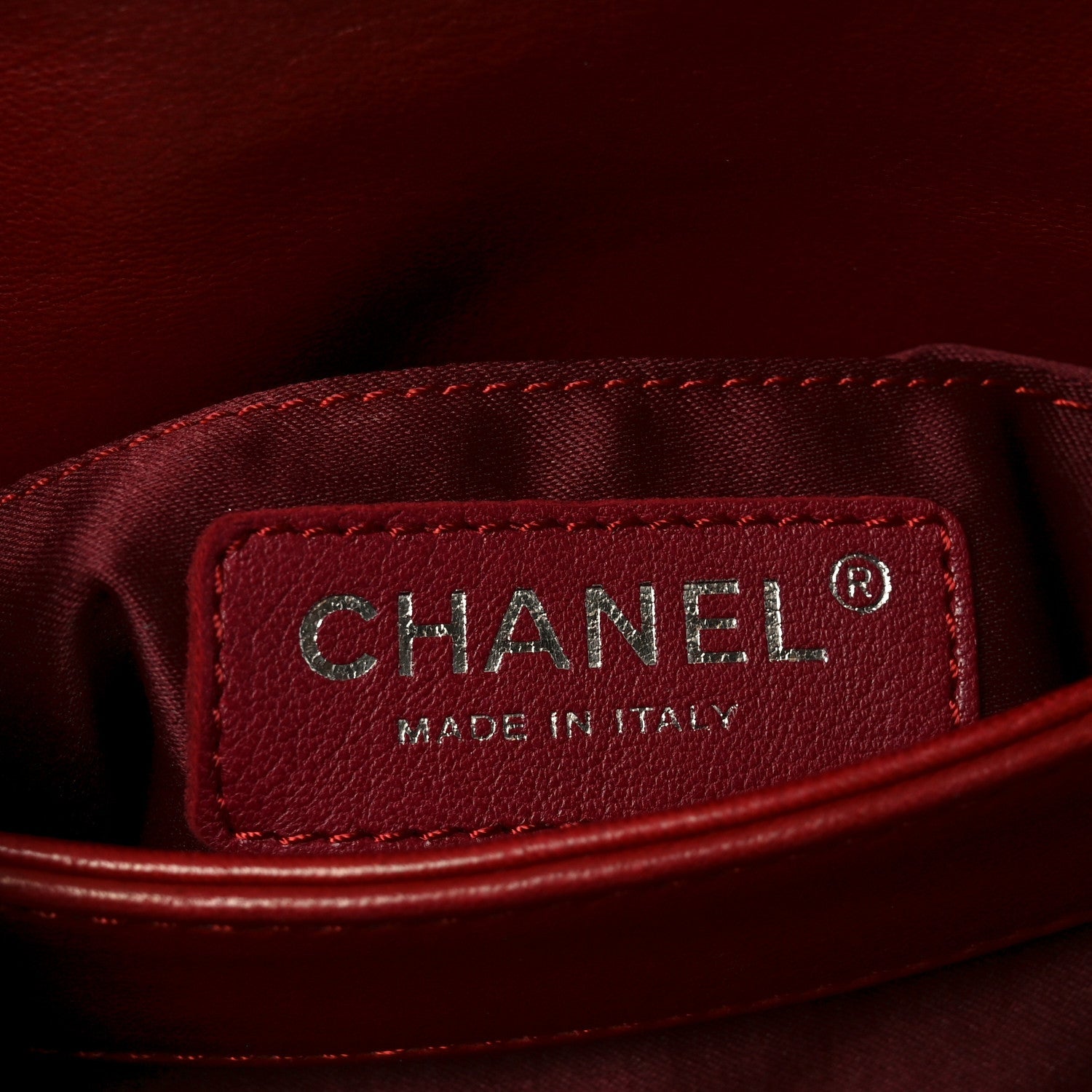 Lambskin Quilted Mini Chanel 3 Flap Red