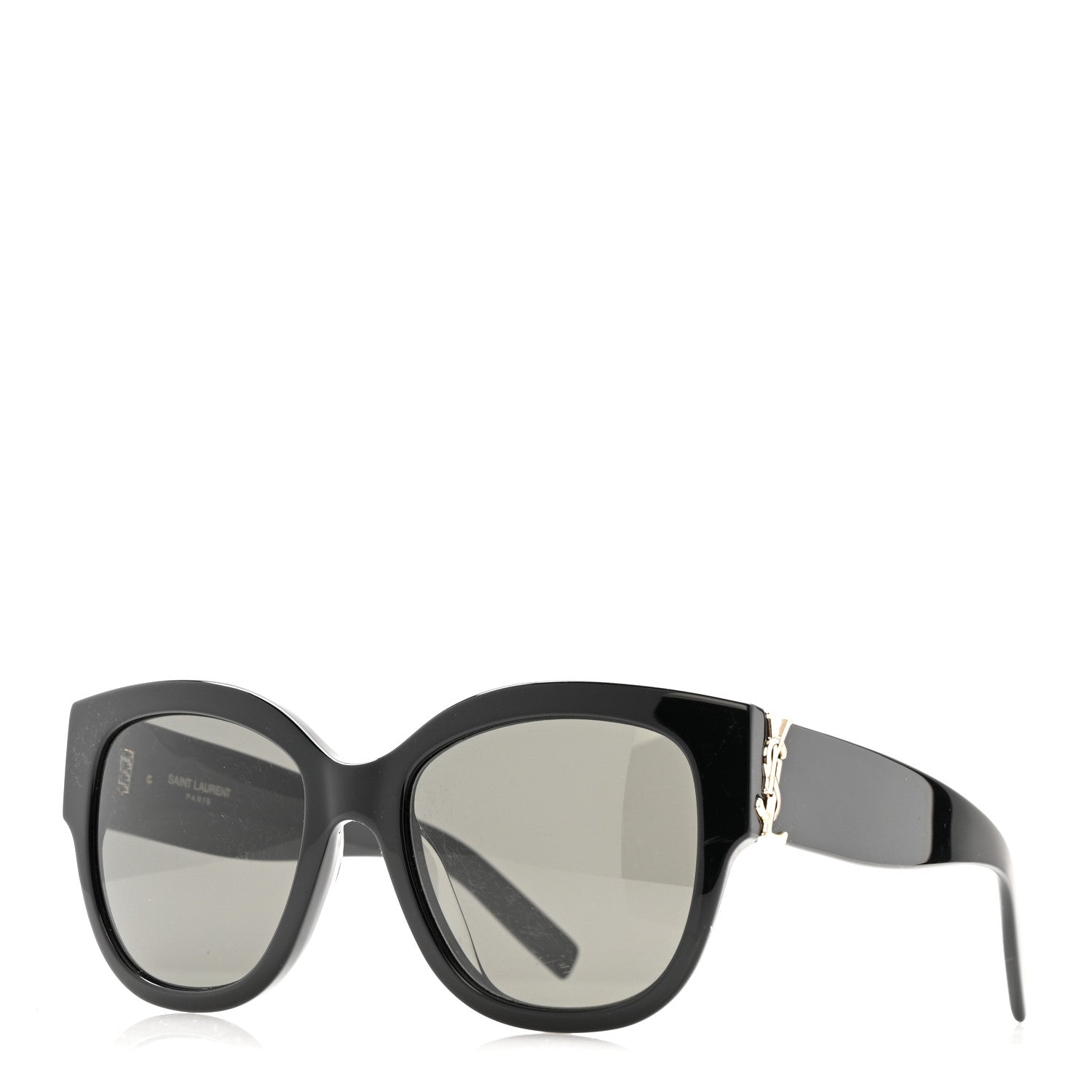 Acetate Cateye Sunglasses SL M95 F Black