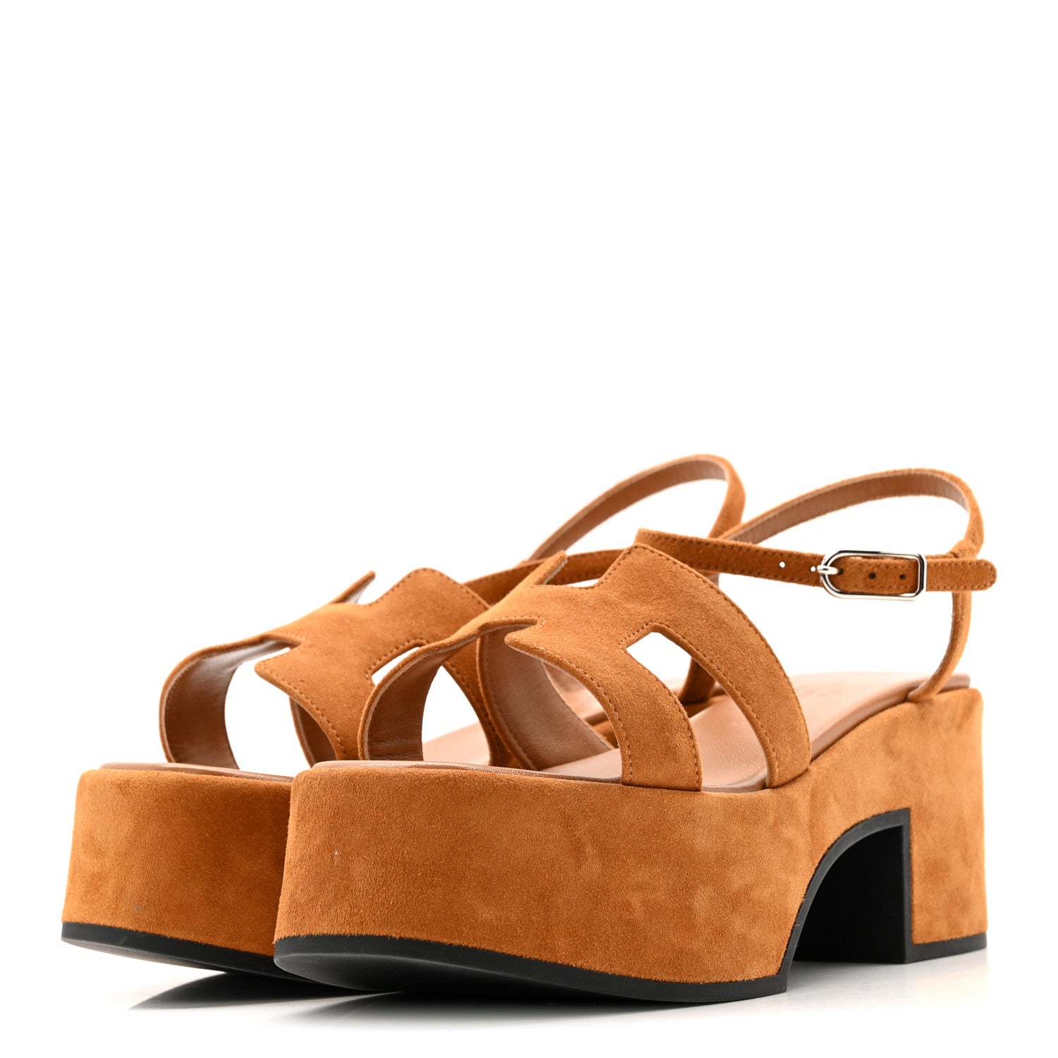Suede Goatskin Jam 30 Sandals 36.5 Naturel