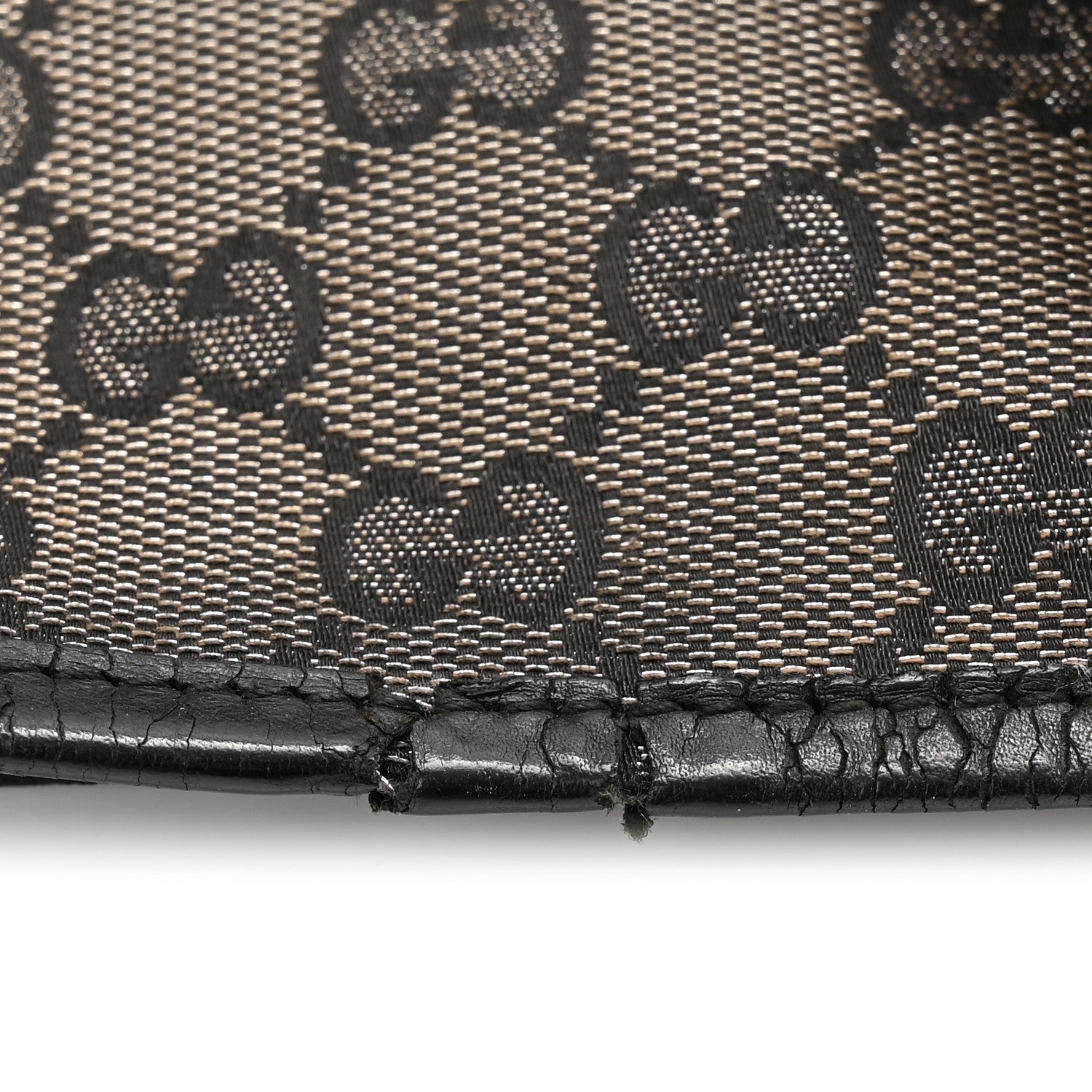 Metallic Monogram Canvas Tote Black