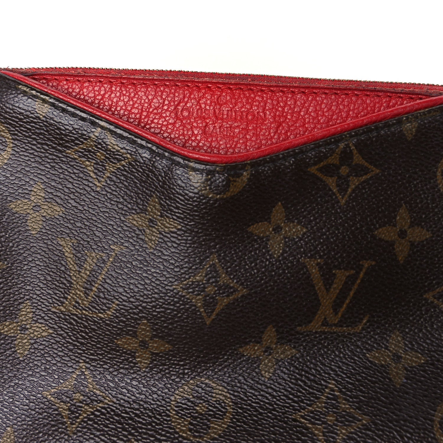 Monogram Pallas Clutch Cherry