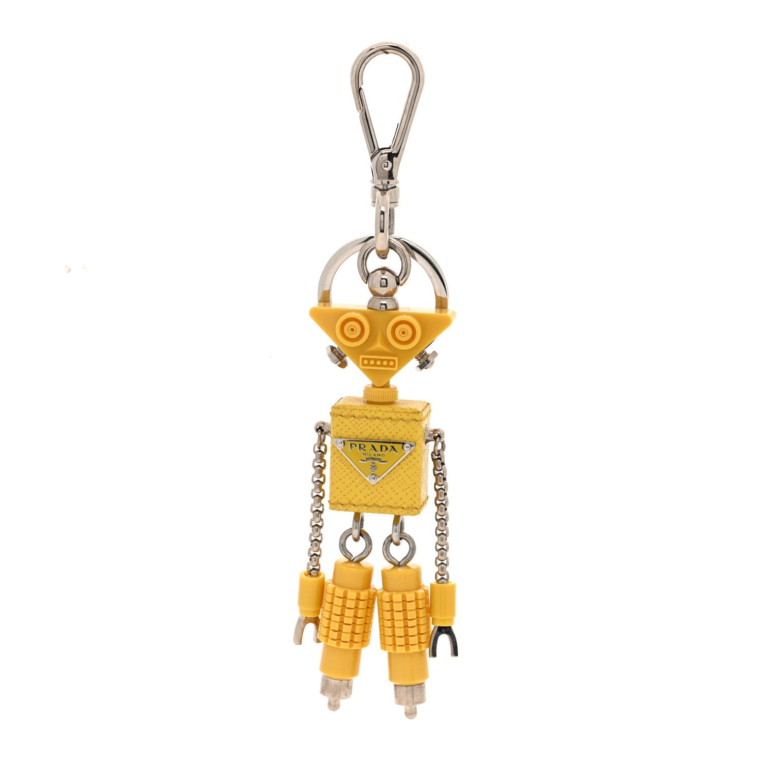 Saffiano Edward Robot Trick Keychain Sunny Yellow