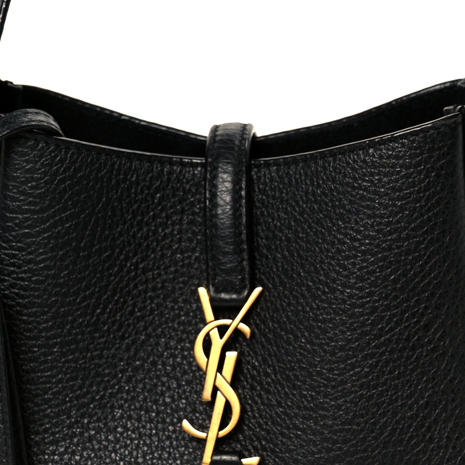 Grained Calfskin Baby Le 5 A 7 Supple Hobo Black