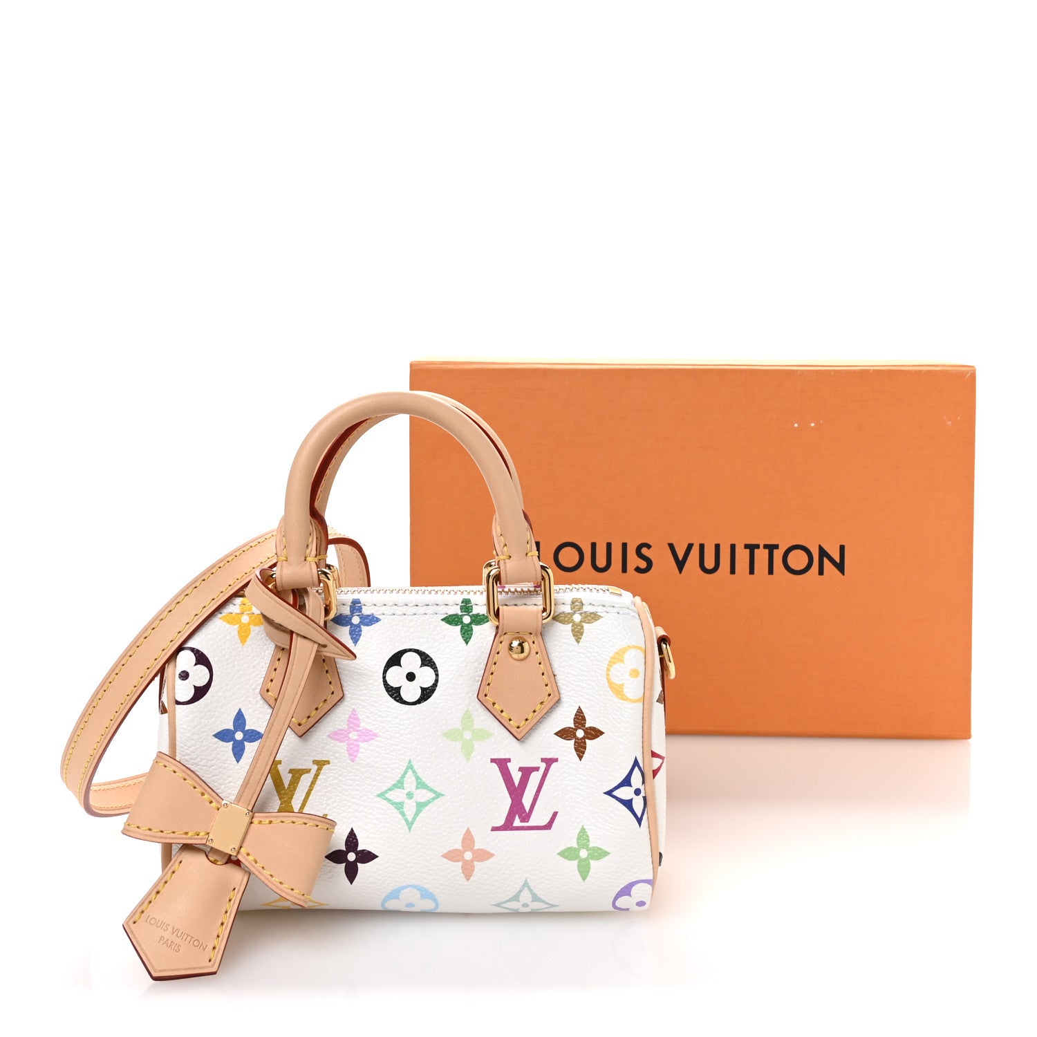 LV X TM Monogram Multicolor Nano Speedy White