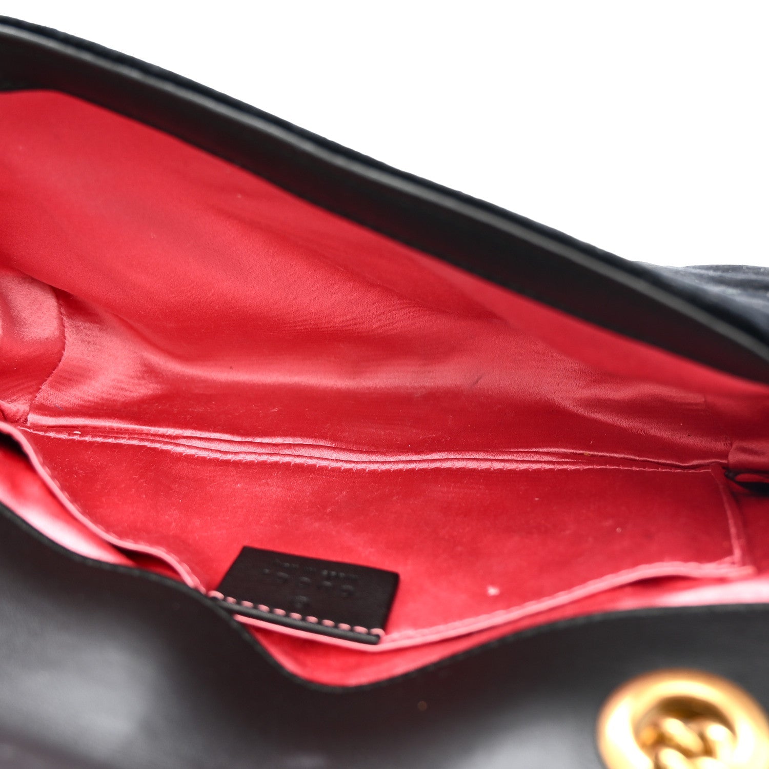Velvet Matelasse Mini GG Marmont Shoulder Bag Black