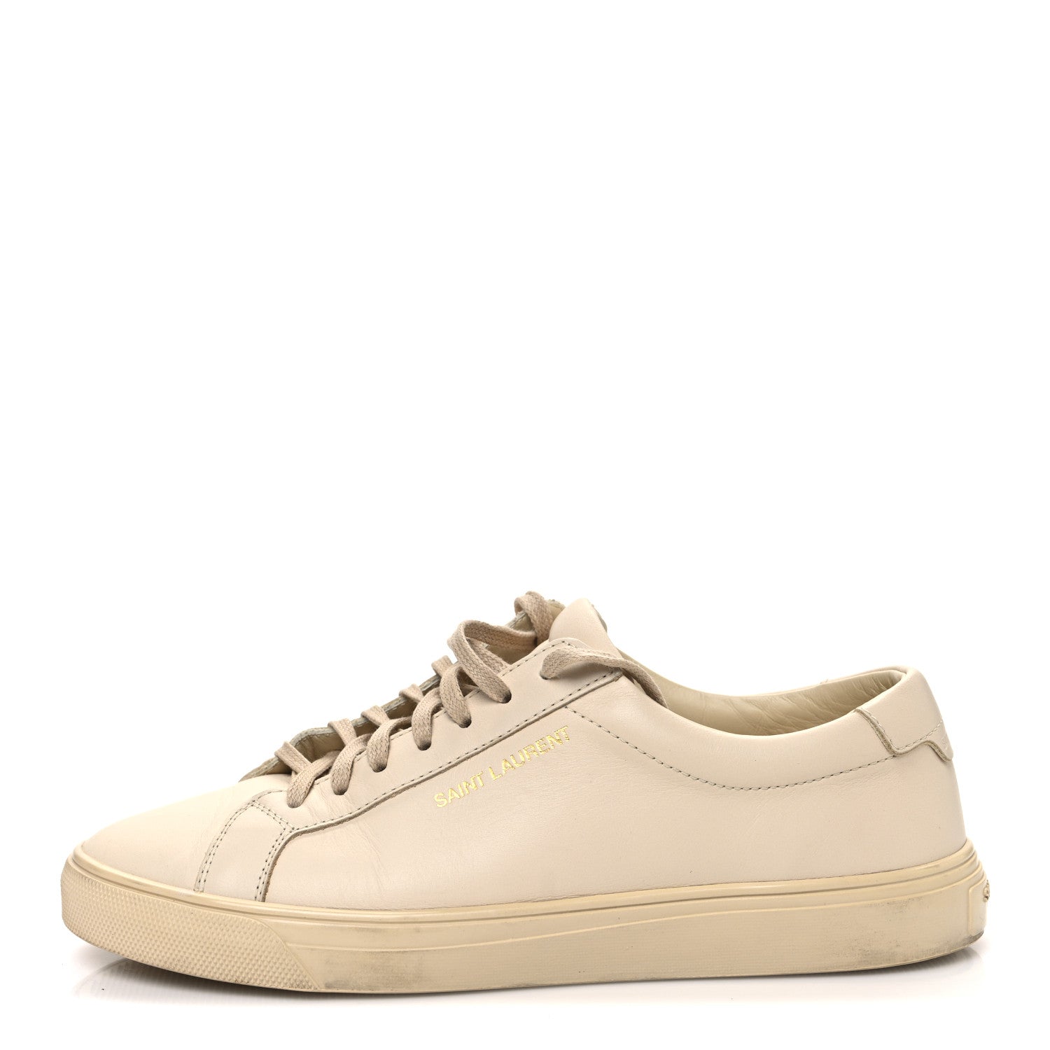 Calfskin Andy Low Top Sneakers 36 Dark Coquille