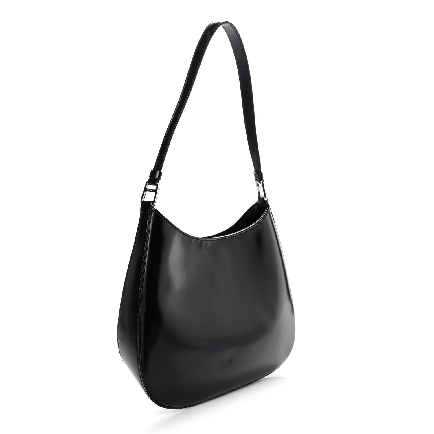 Spazzolato Cleo Shoulder Bag Black