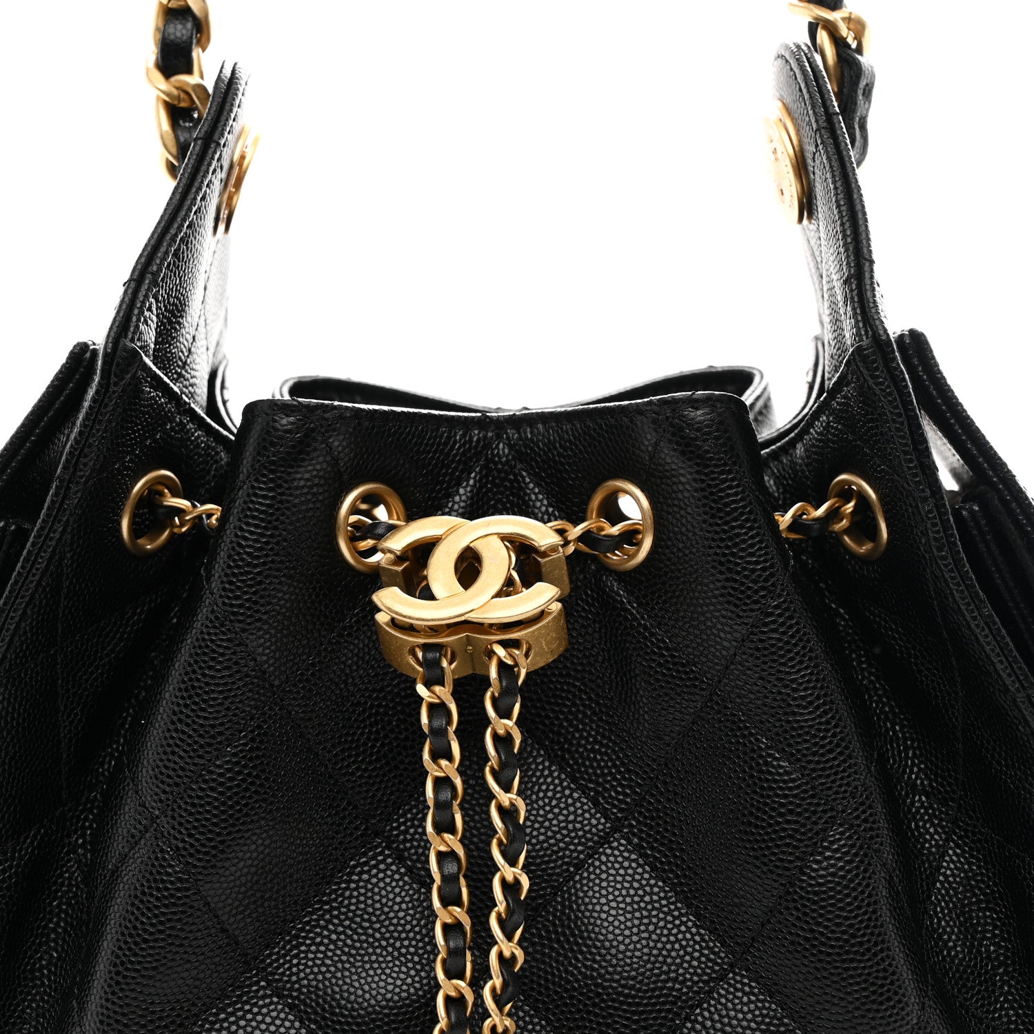 Caviar Quilted Mini Chanel 25 Handbag Black