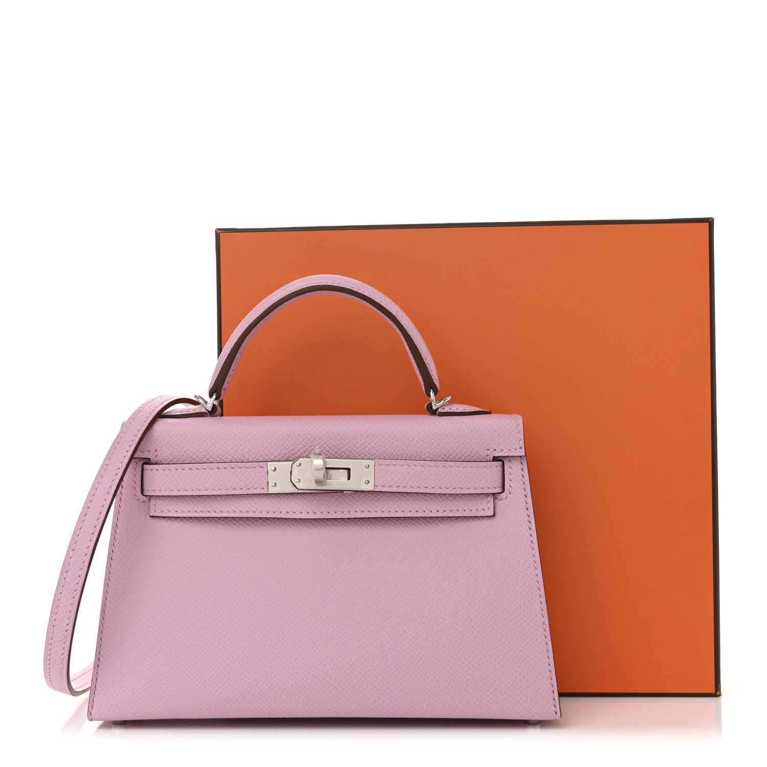 Epsom Mini Kelly Sellier 20 Mauve Sylvestre