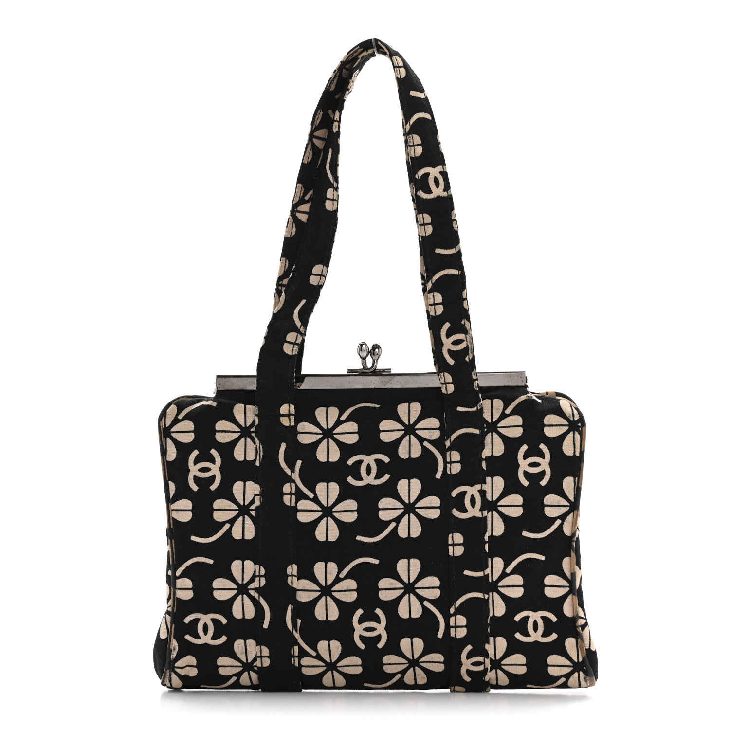 Canvas CC Clover Clutch Black