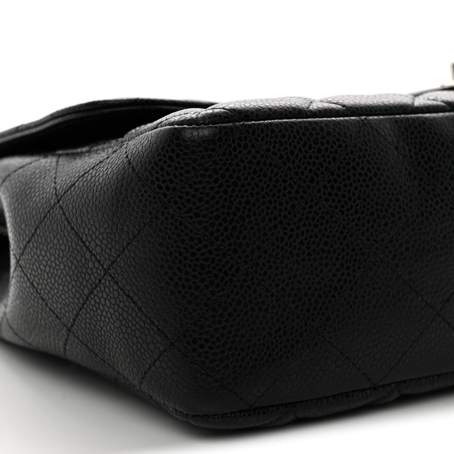 Caviar Quilted Jumbo Single Flap Black