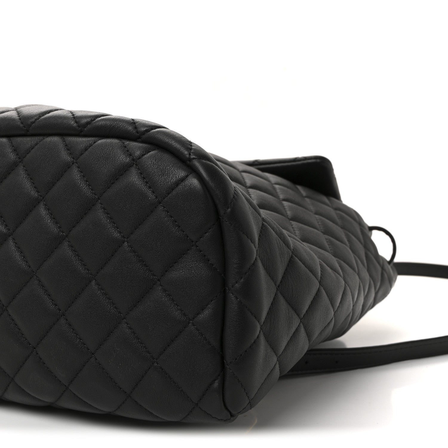 Lambskin Quilted Large Urban Spirit Backpack Black