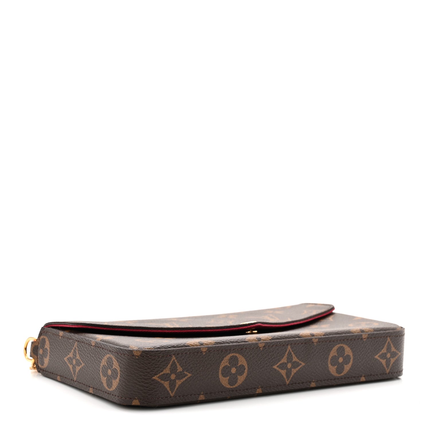 Monogram Pochette Felicie Chain Wallet Fuchsia