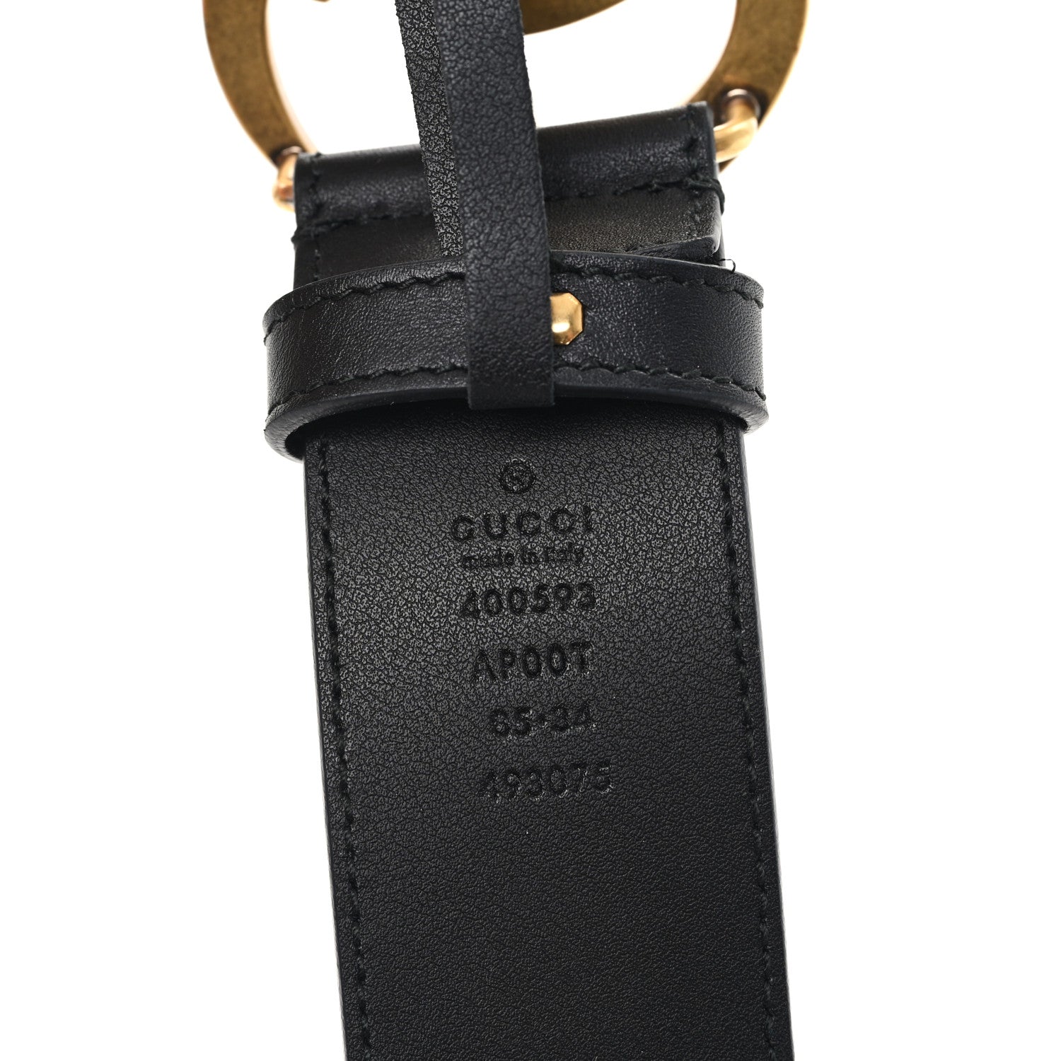 Calfskin Double G 40mm Belt 85 34 Black