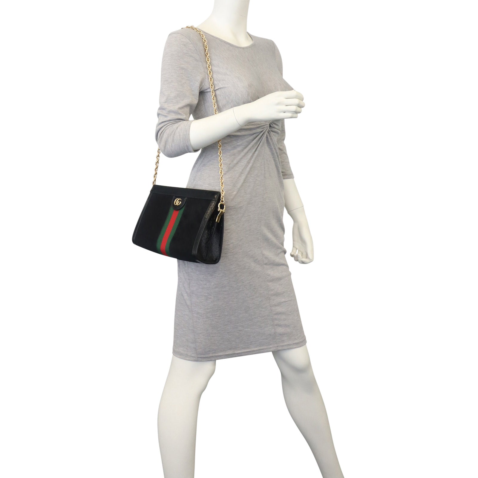 Gucci Ophidia Small Suede Shoulder Bag