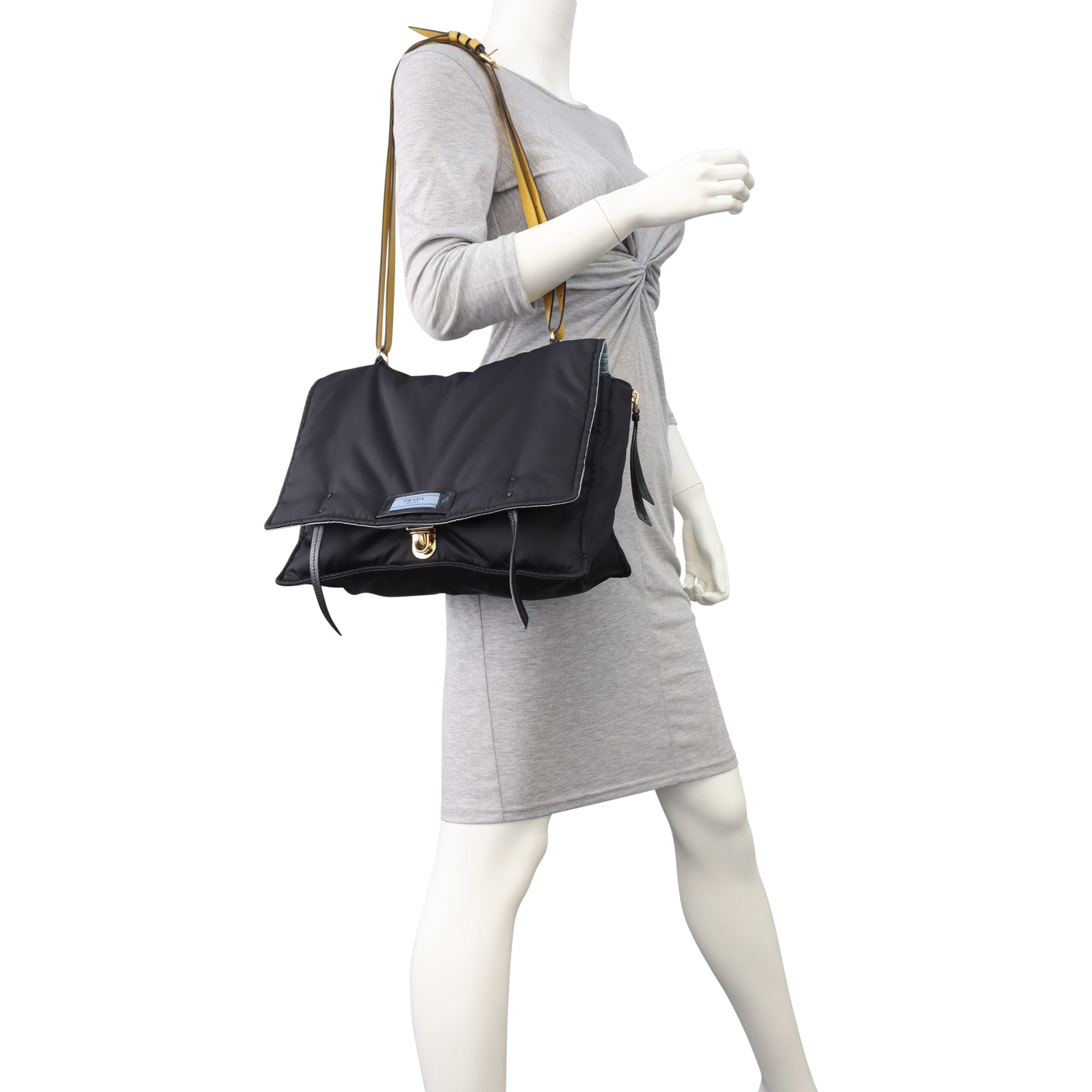 Prada Etiquette Tessuto Messenger Bag