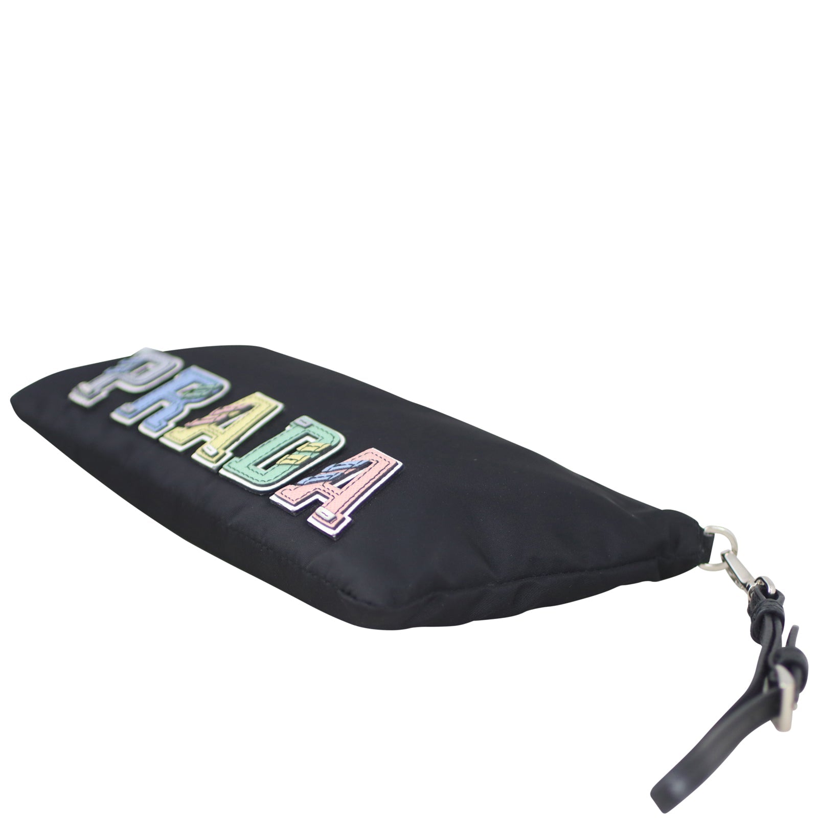 Prada Nylon Nero Letter Wristlet