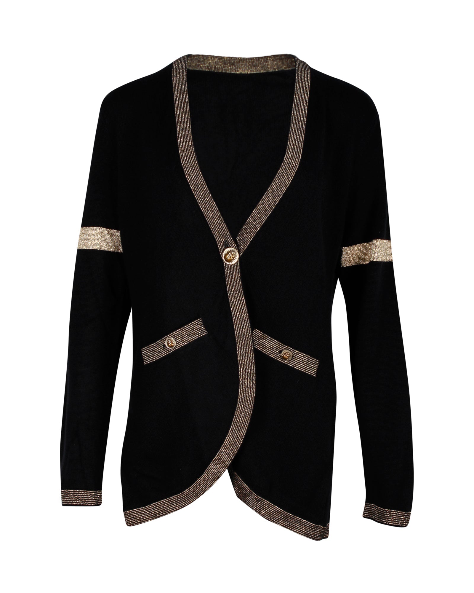 Women's Chanel 2019 Paris-New York Sweater in Black Cashmere