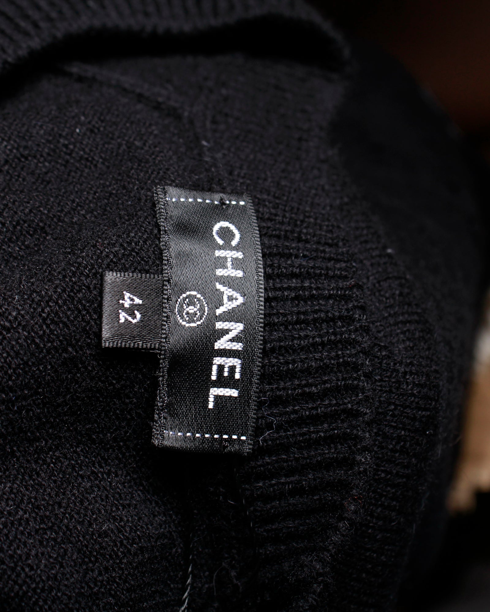 Women's Chanel Hieroglyphic Sweater in Black Cashmere