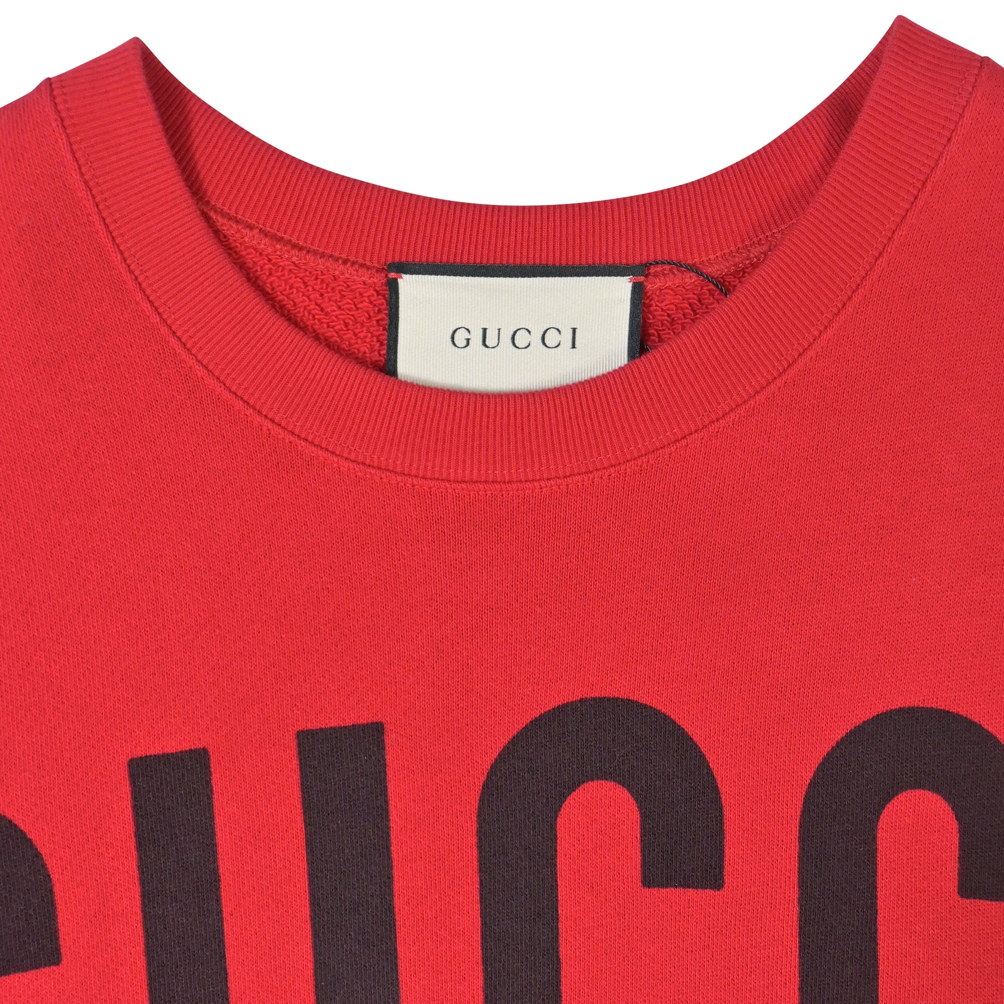 Men's Gucci Crystal-Embellished Lamb Sweater in Red Cotton