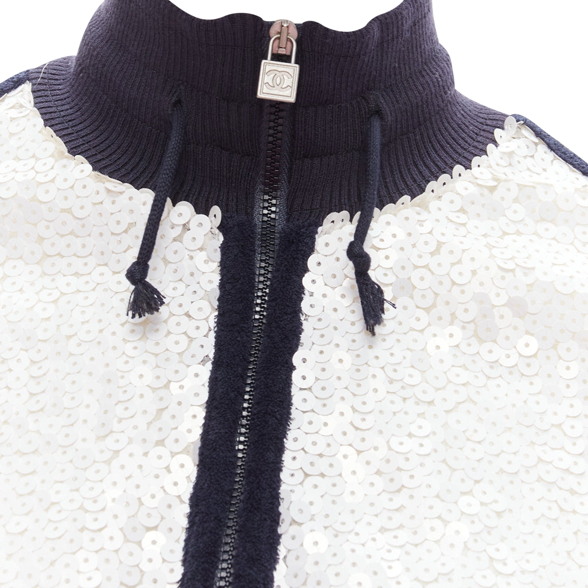 Women's Chanel sequins trim track jacket
