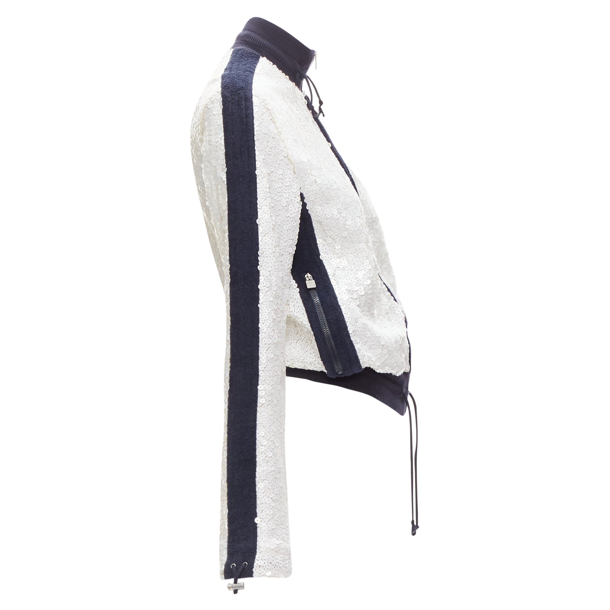 Women's Chanel sequins trim track jacket