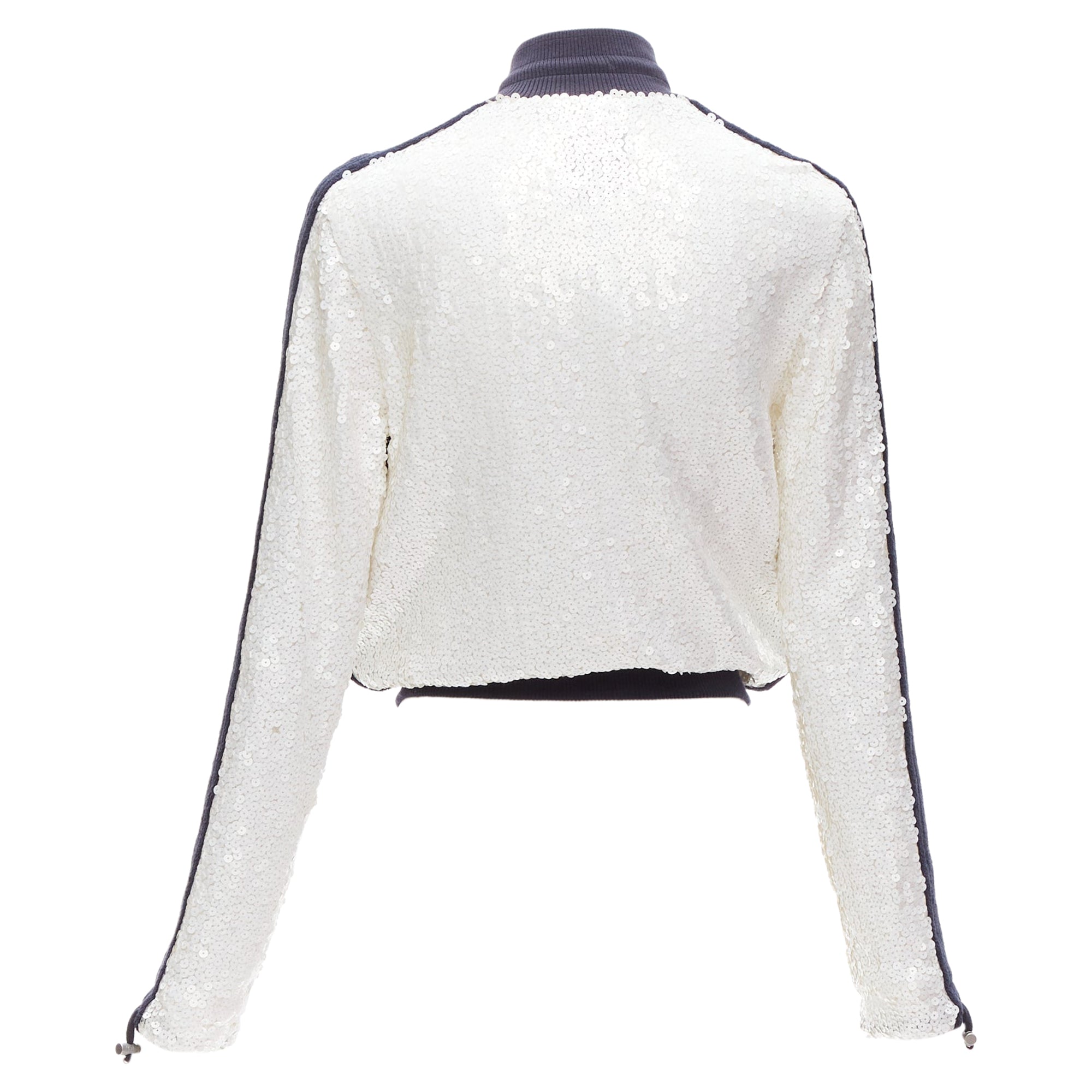 Women's Chanel sequins trim track jacket