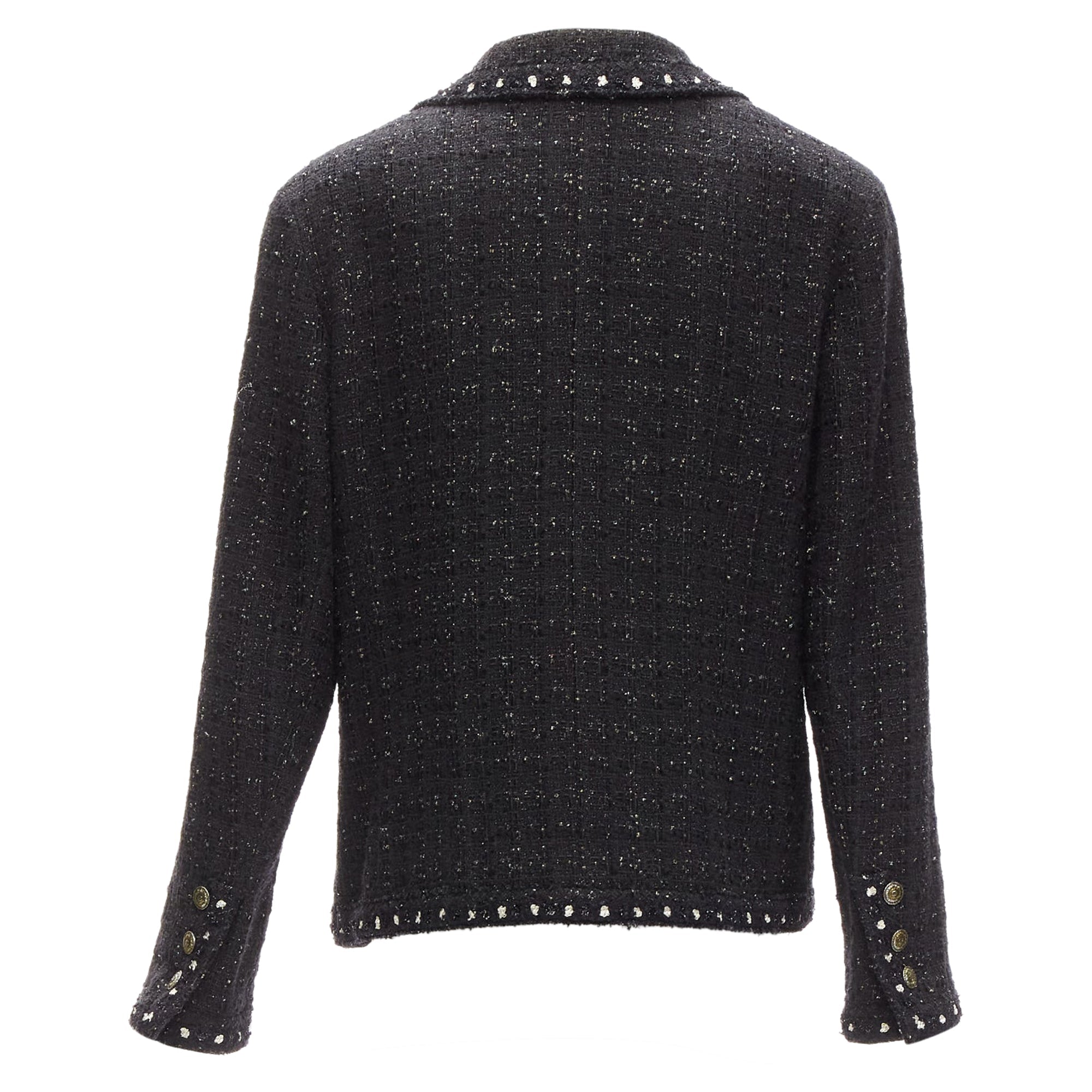 Women's Chanel Fantasy Tweed CC button pocket little jacket
