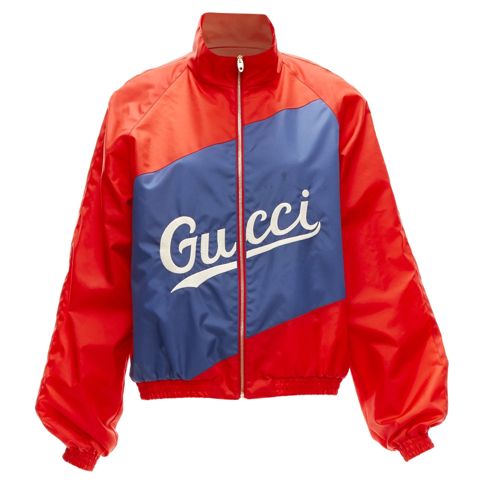 Women's Gucci Script logo nylon track coach jacket