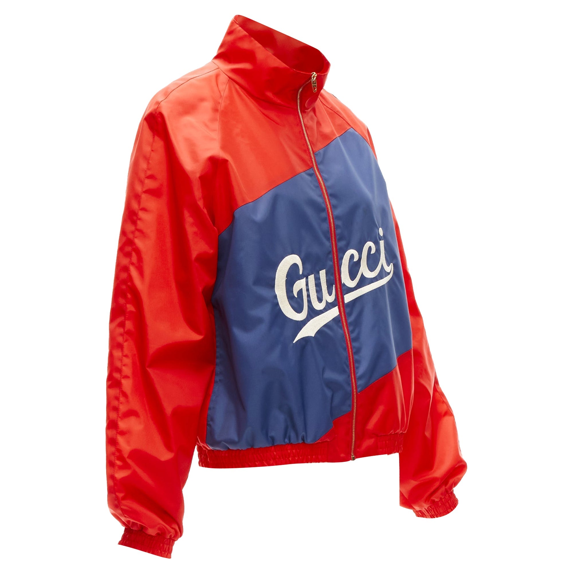 Women's Gucci Script logo nylon track coach jacket