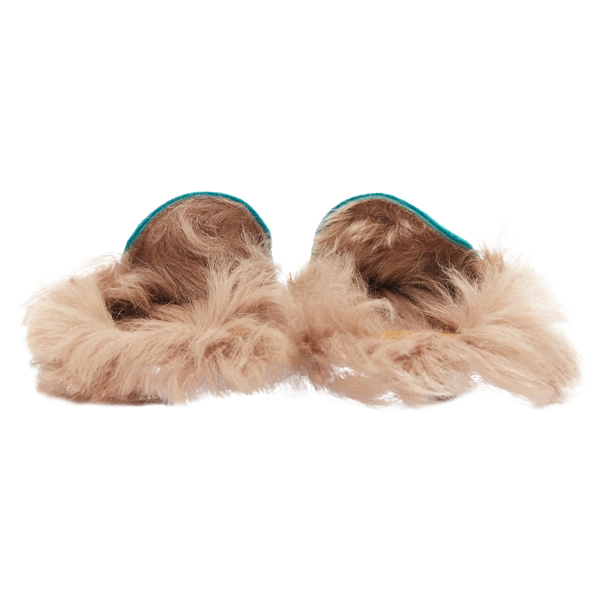 Women's Gucci Princetown velvet horse bbuckle fur lined slide loafers