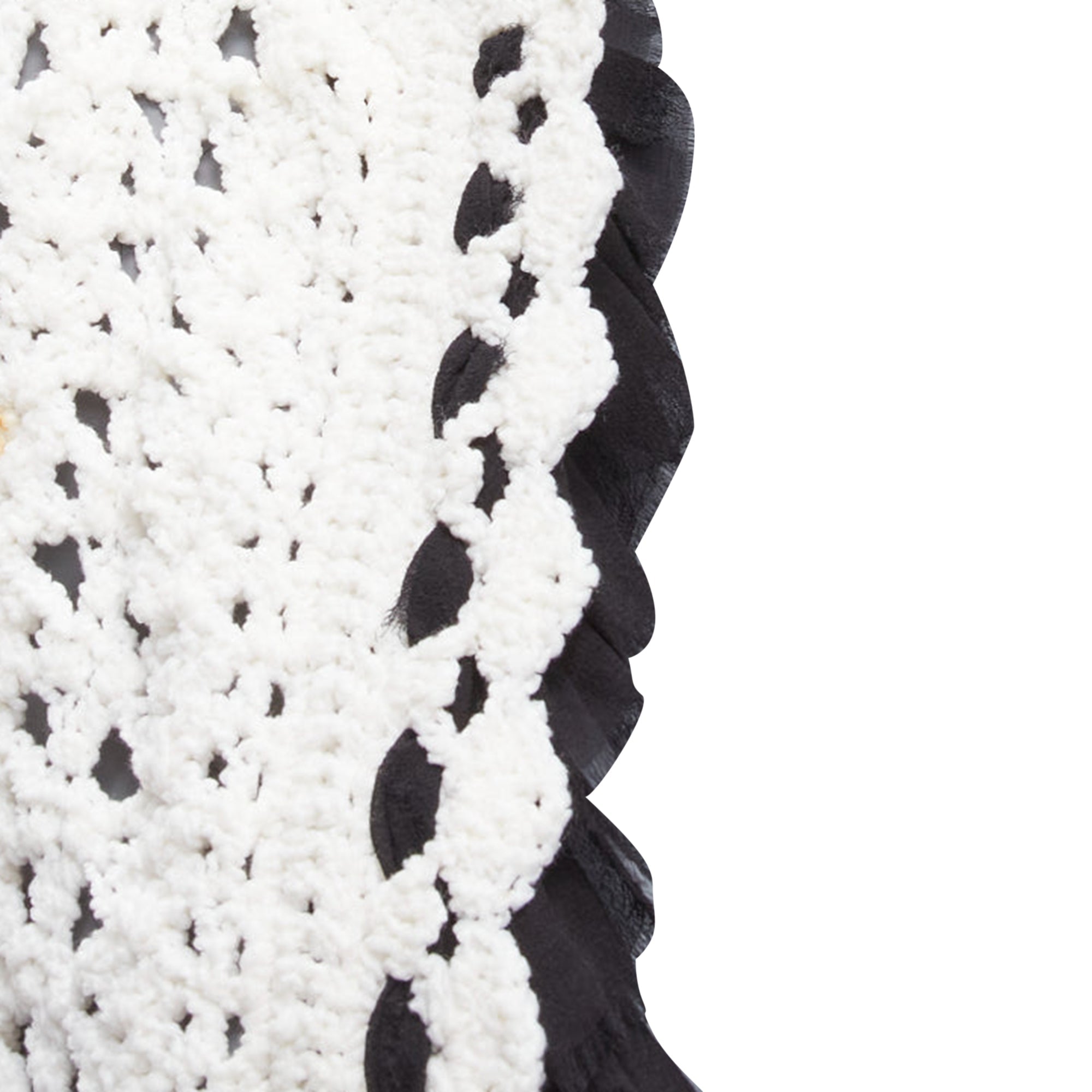 Women's Chanel crochet knitsilk trim cardigan coat