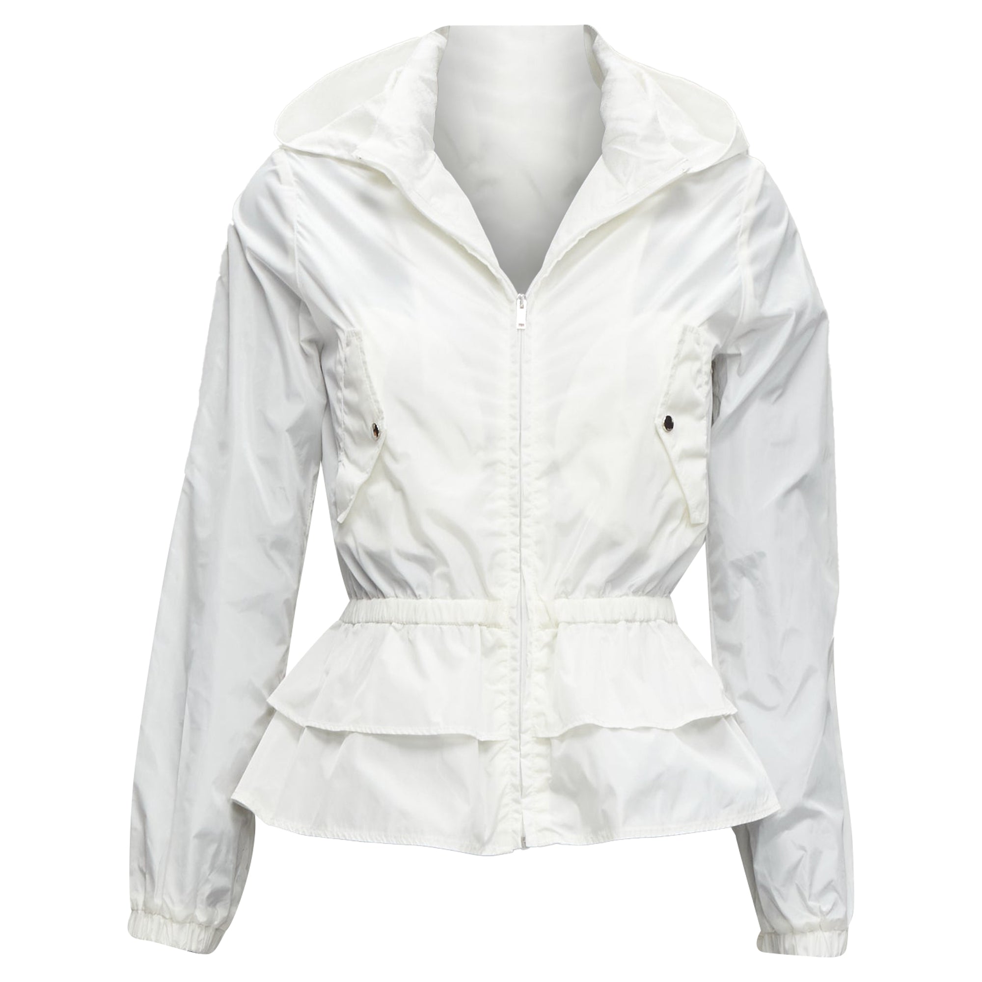 Women's Gucci Kidswear GG monogram logo peplum hooded jacket