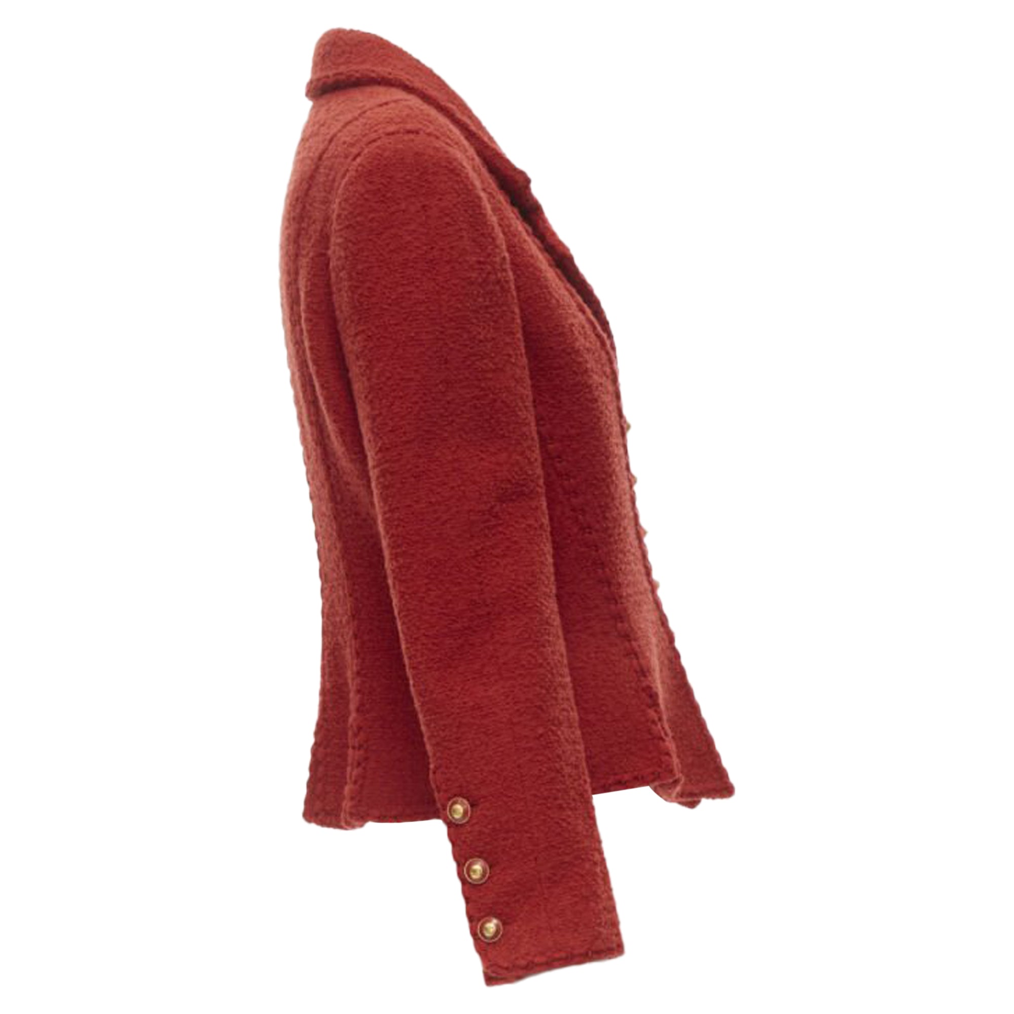 Women's Chanel boucle tweed boned corset jacket