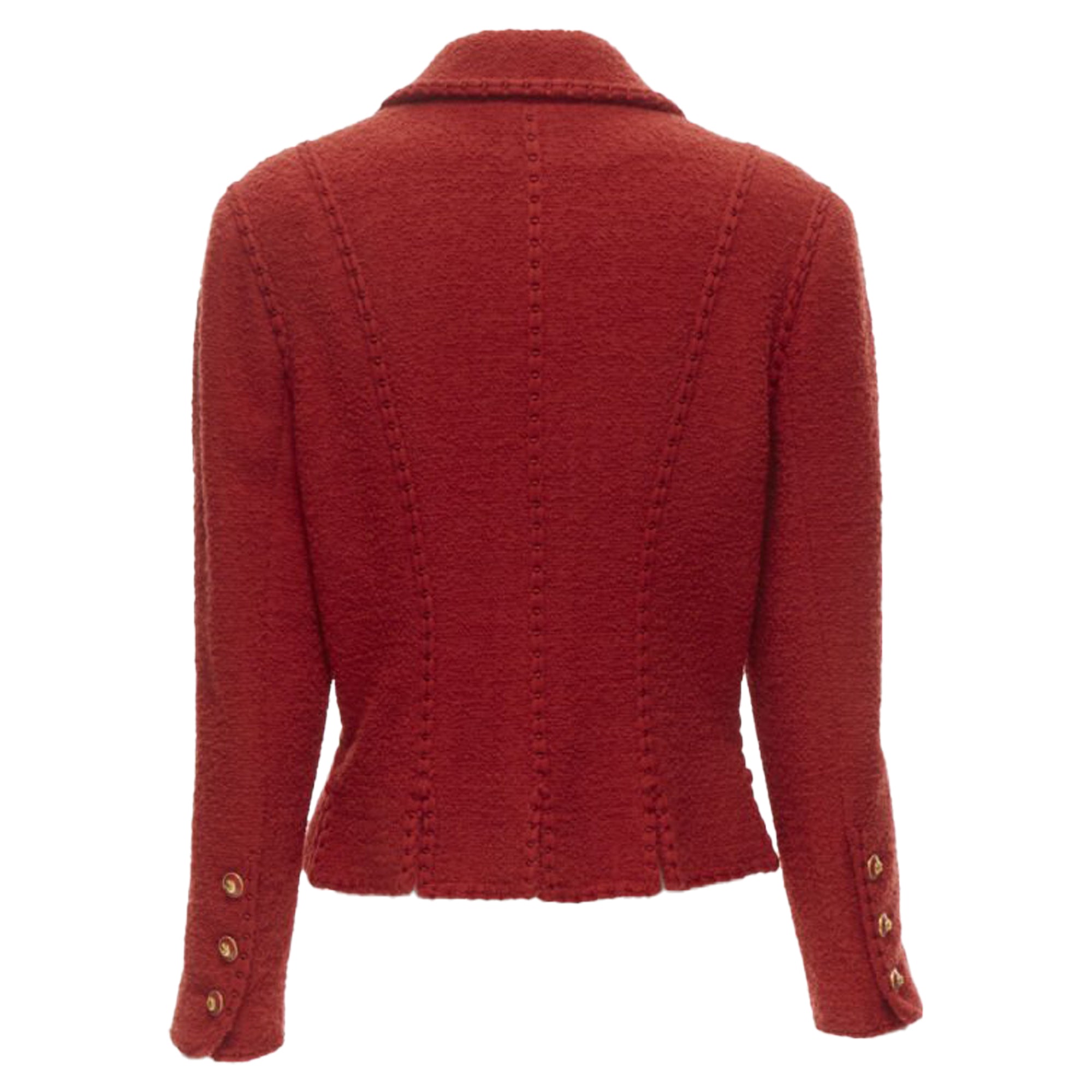 Women's Chanel boucle tweed boned corset jacket