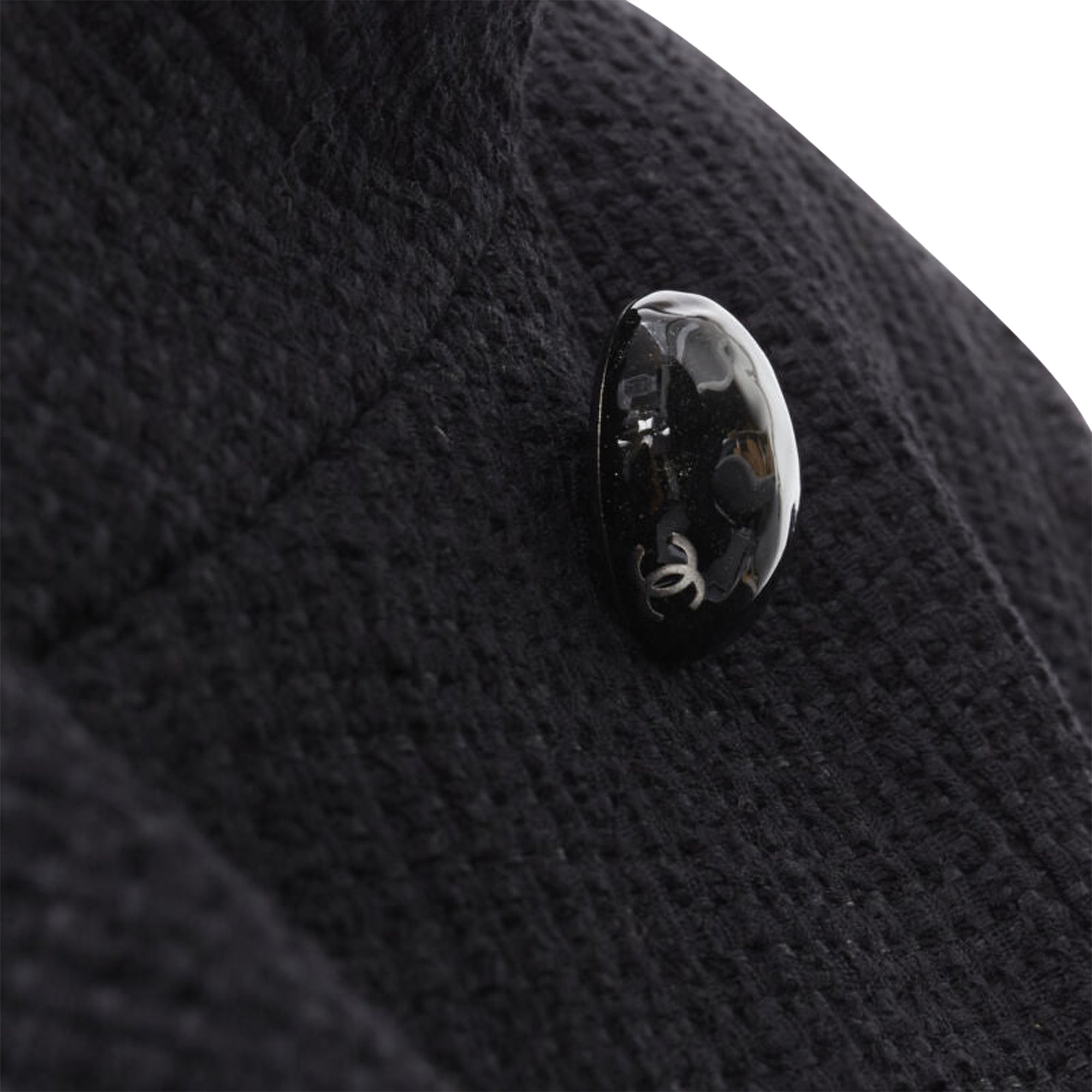 Women's Chanel lattice tweed CC button wrap jacket