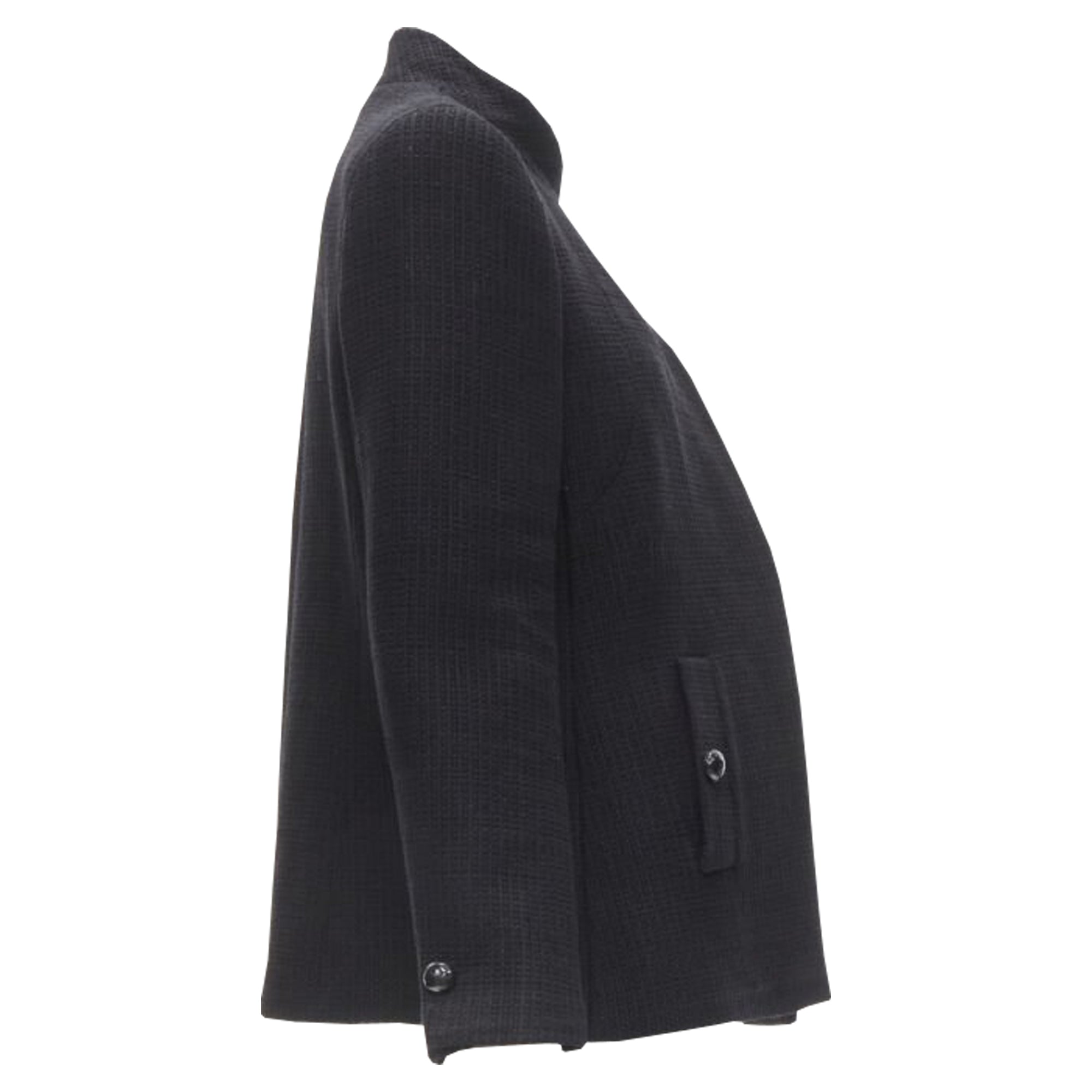 Women's Chanel lattice tweed CC button wrap jacket