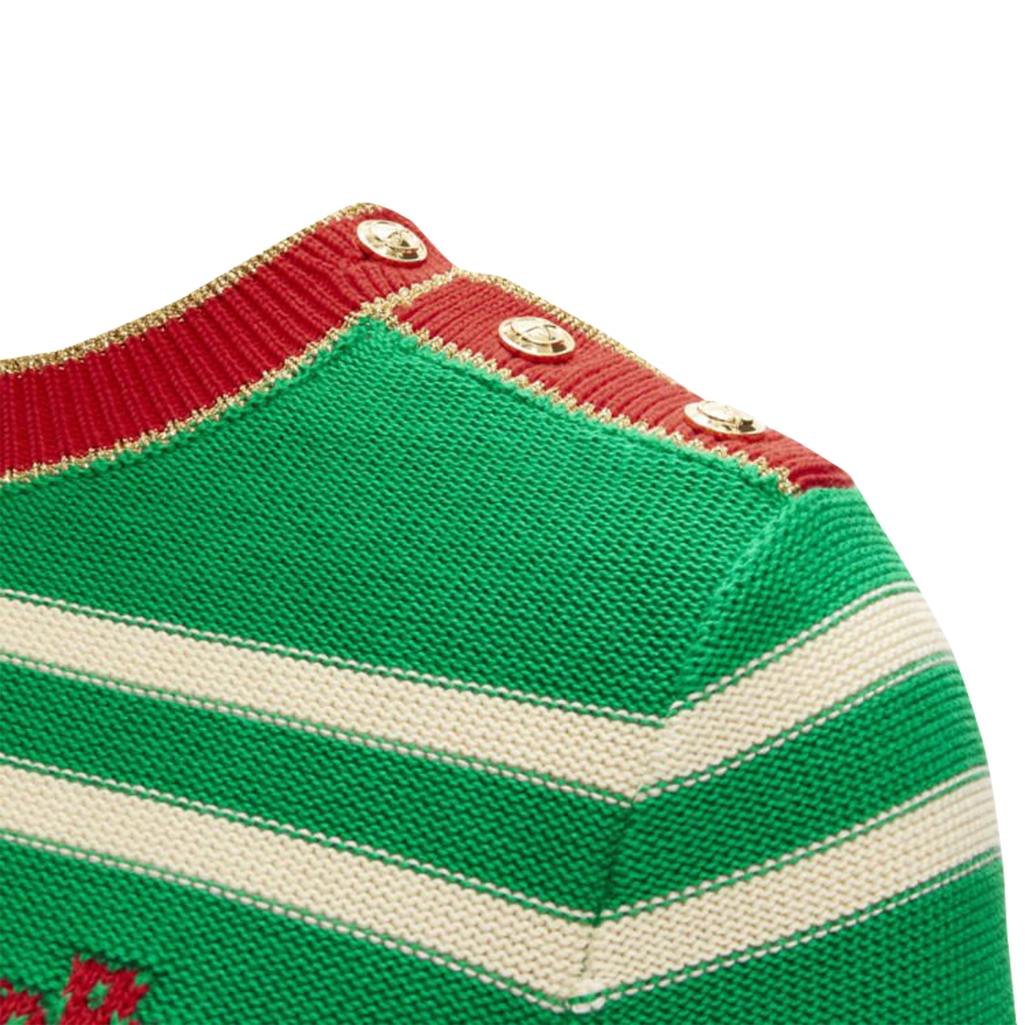 Women's Gucci sailor intarsia embroidery striped sweater