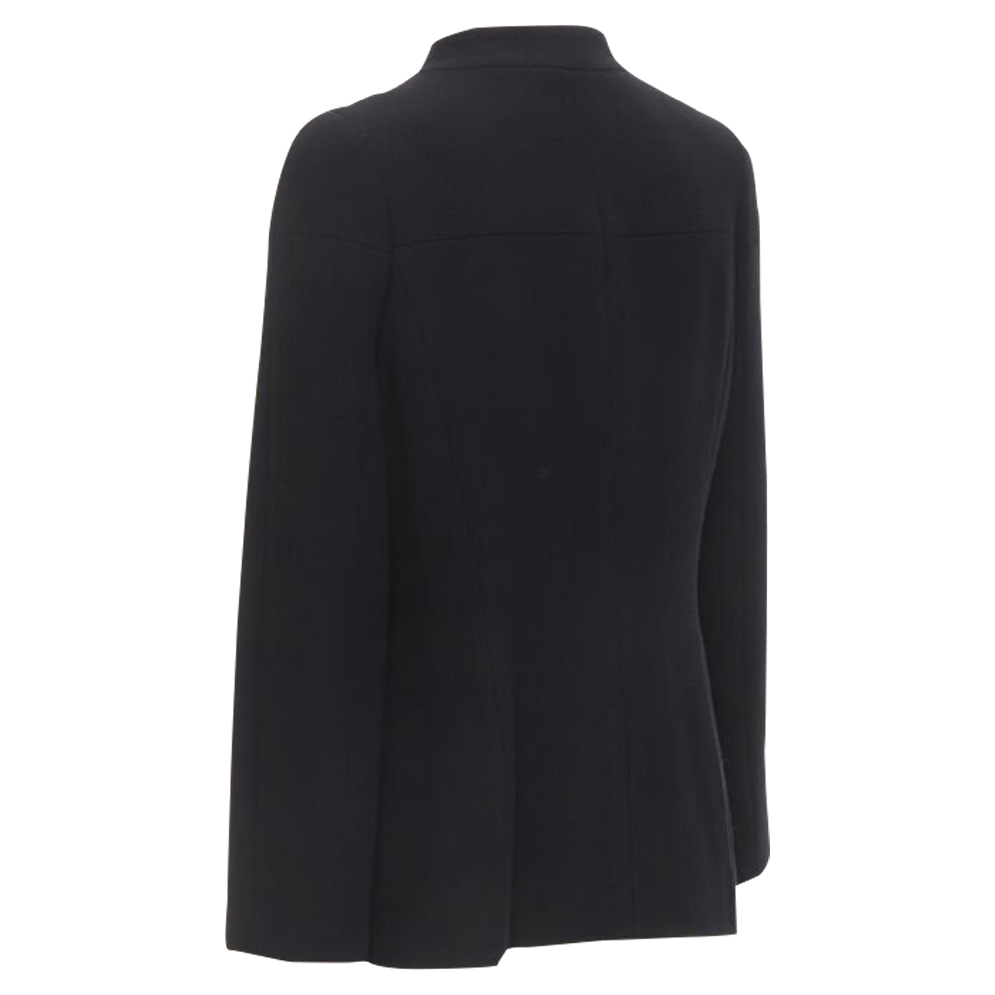 Women's Chanel wool pearl buttons paneled pocket jacket