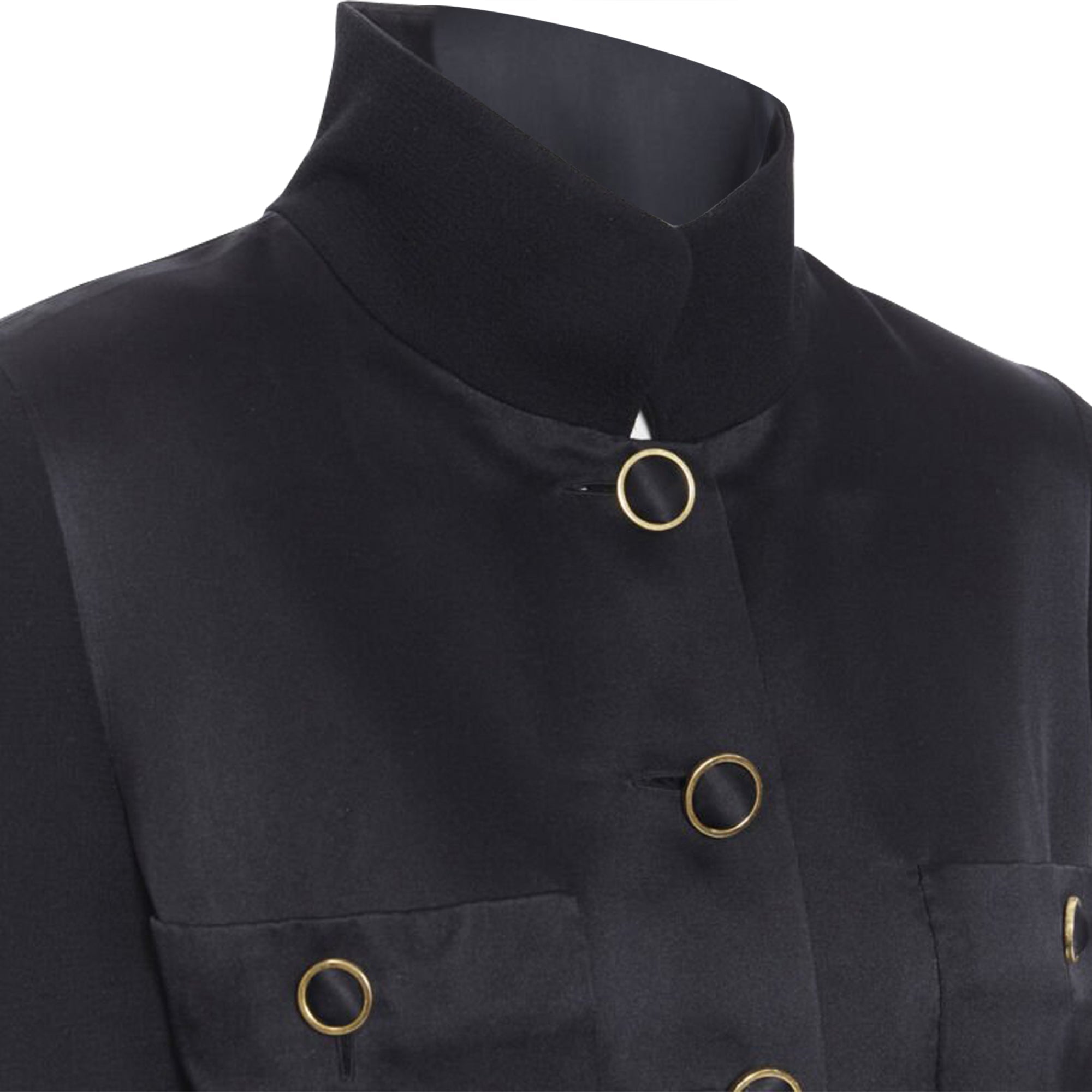 Women's Chanel satin crepe mandarin jacket