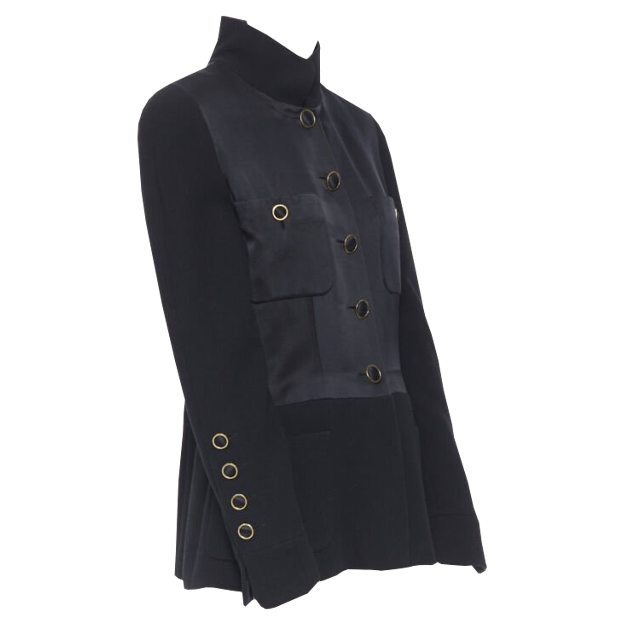 Women's Chanel satin crepe mandarin jacket