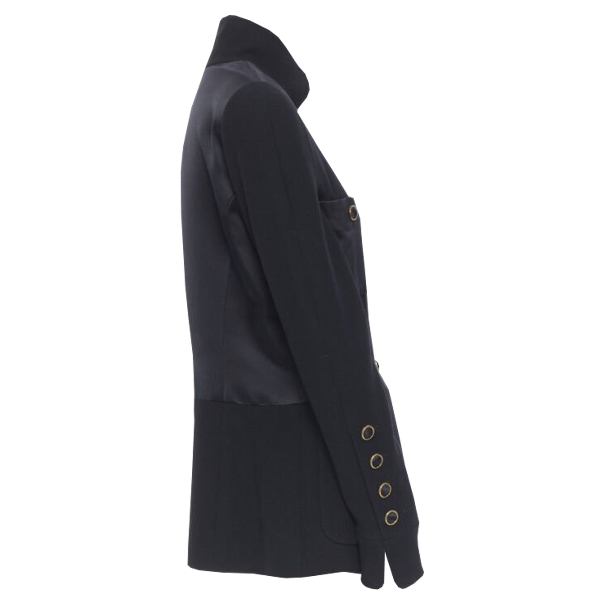 Women's Chanel satin crepe mandarin jacket