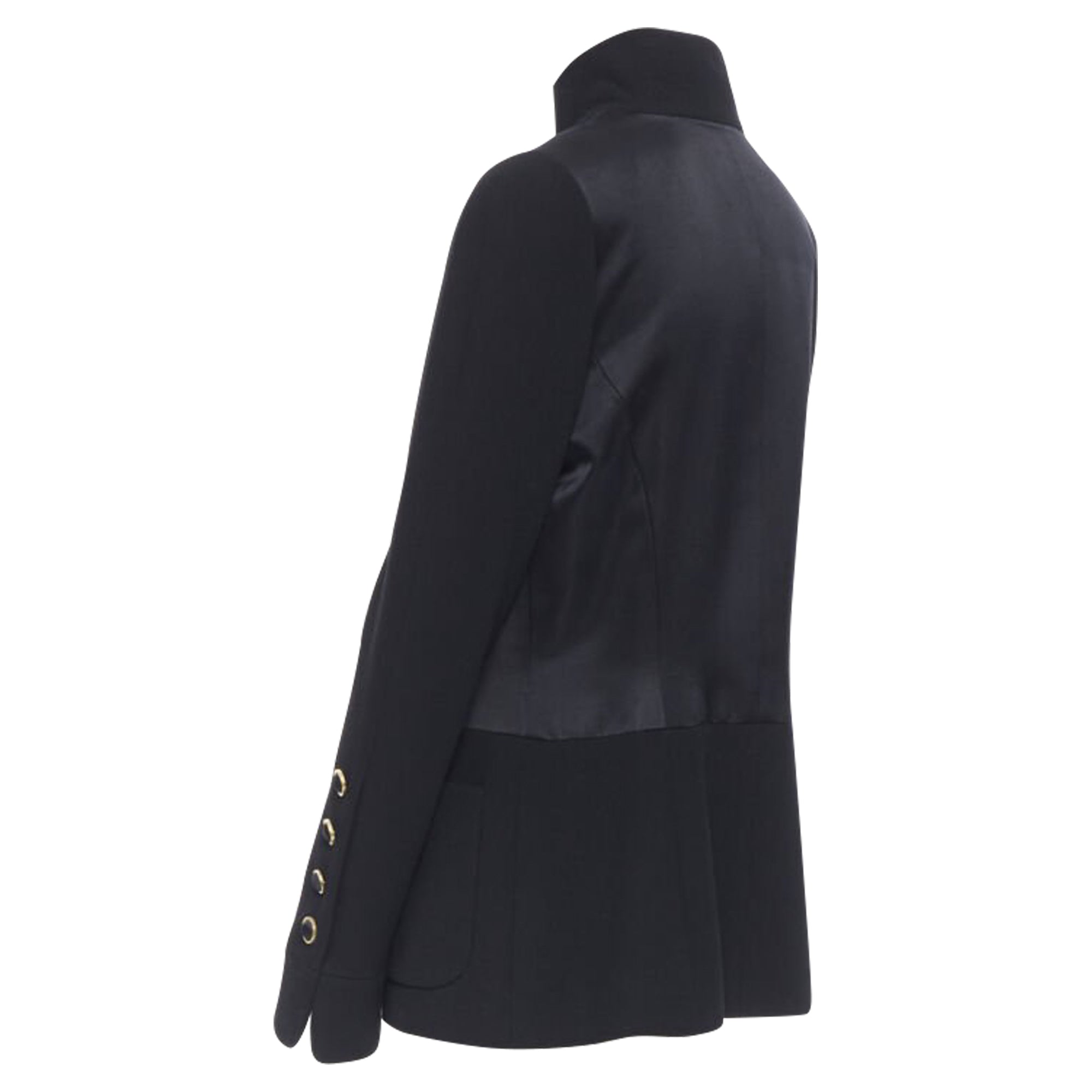 Women's Chanel satin crepe mandarin jacket