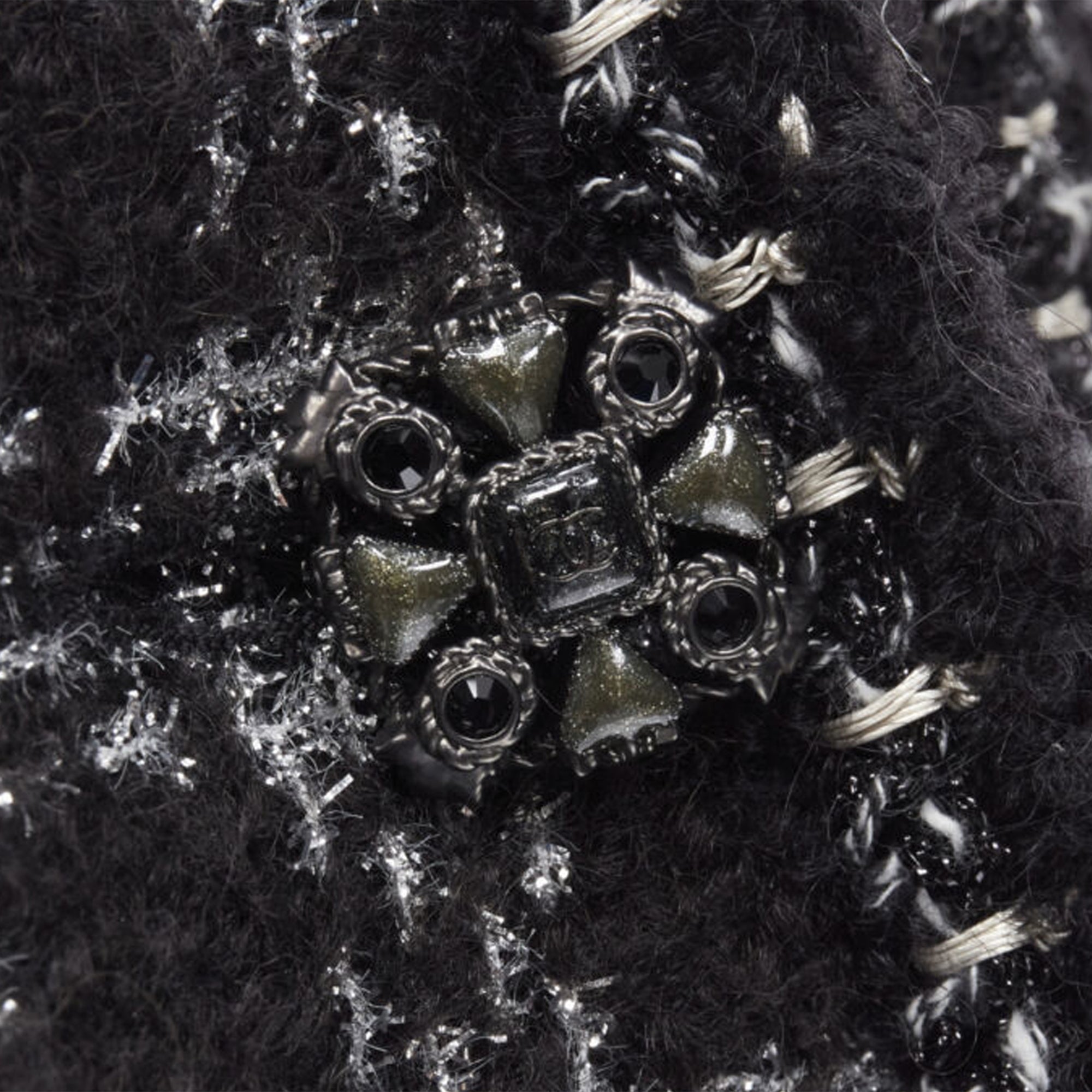 Women's Chanel Tweed asymmetric collar jacket